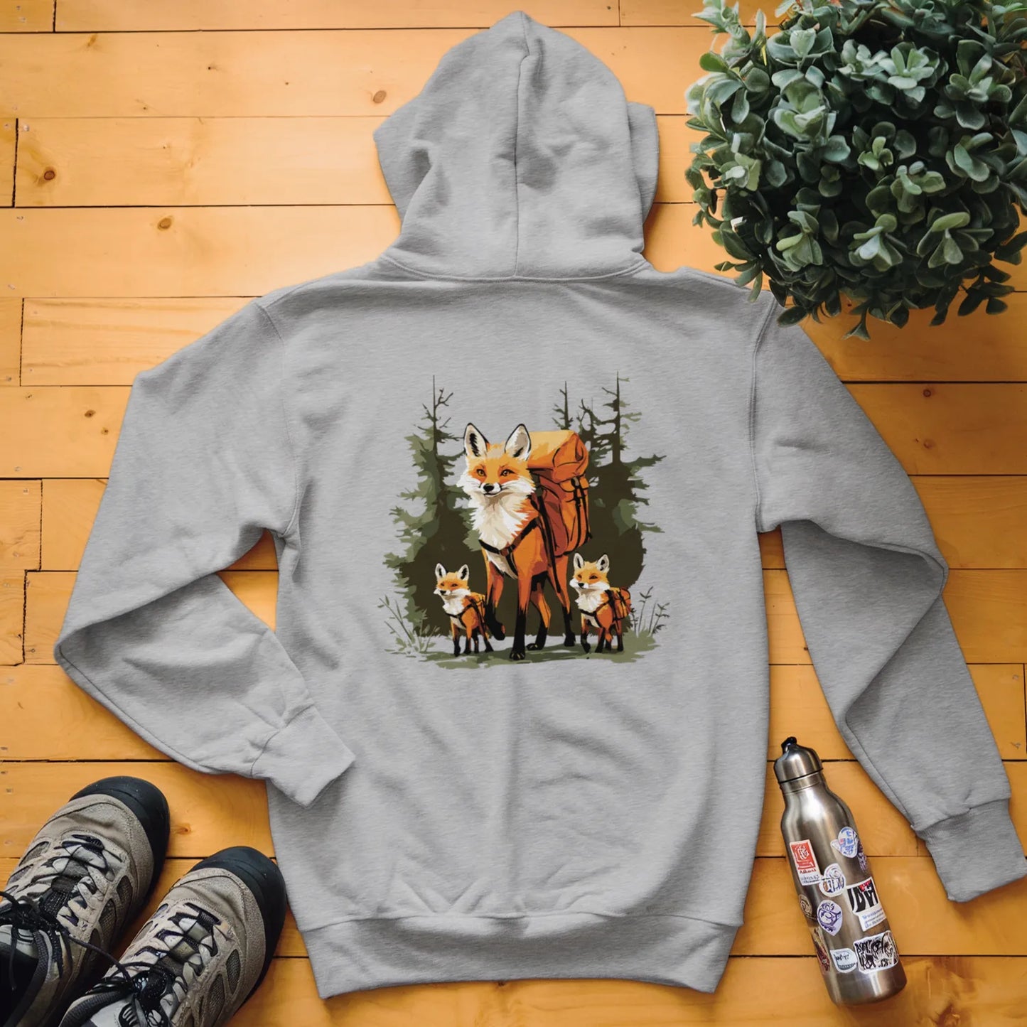 Fox Backpacker Family Hoodie