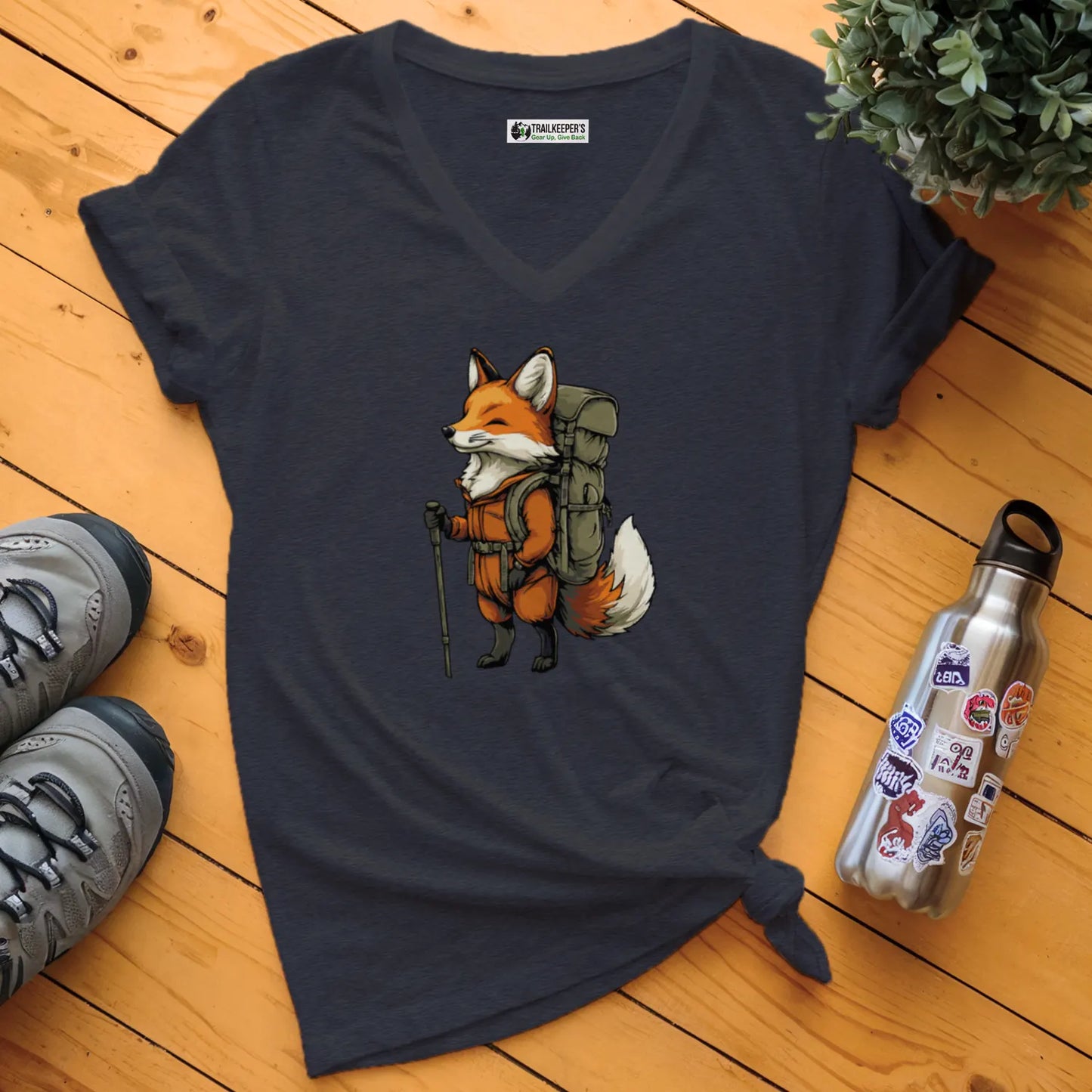 Fox Backpacker V-Neck T-Shirt