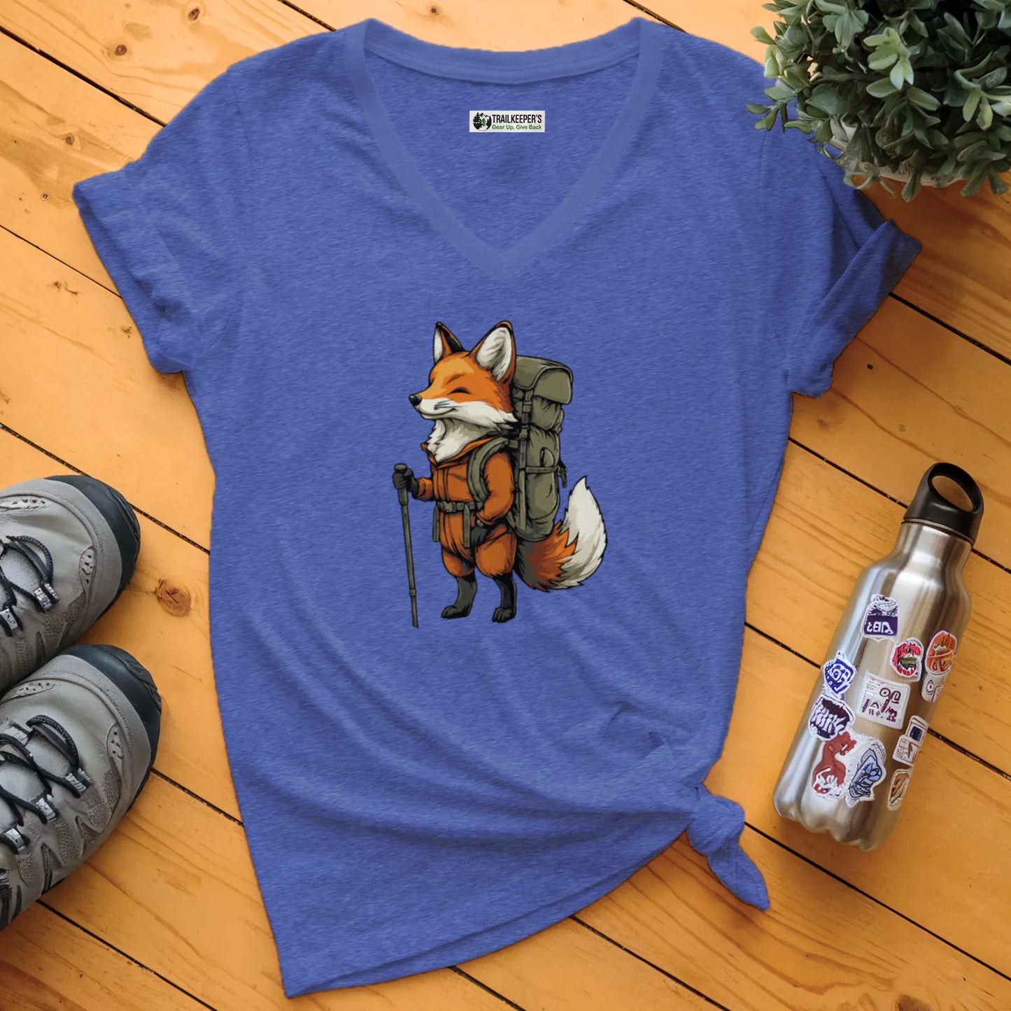 Fox Backpacker V-Neck T-Shirt