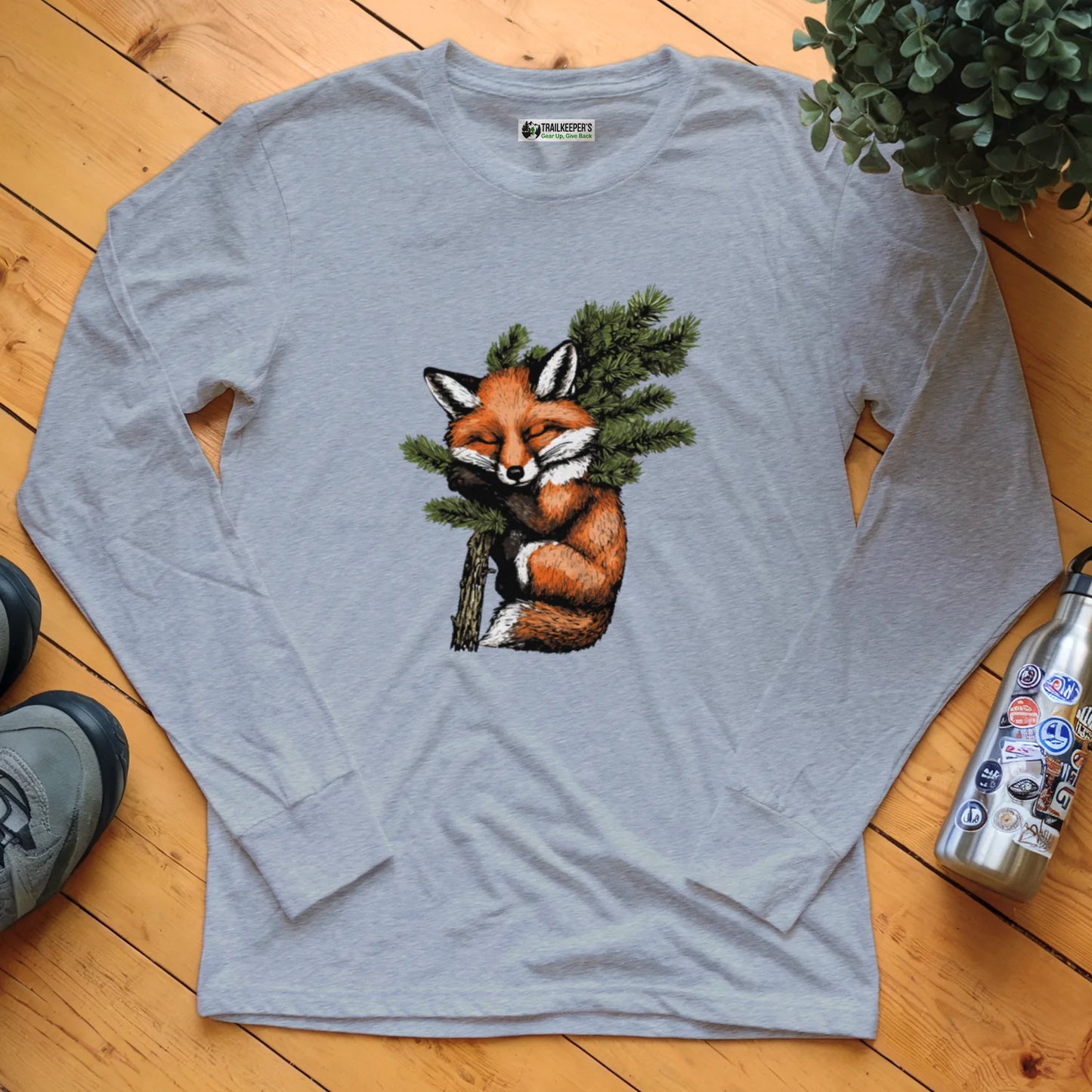 Fox Tree Hugger Long Sleeve T-Shirt