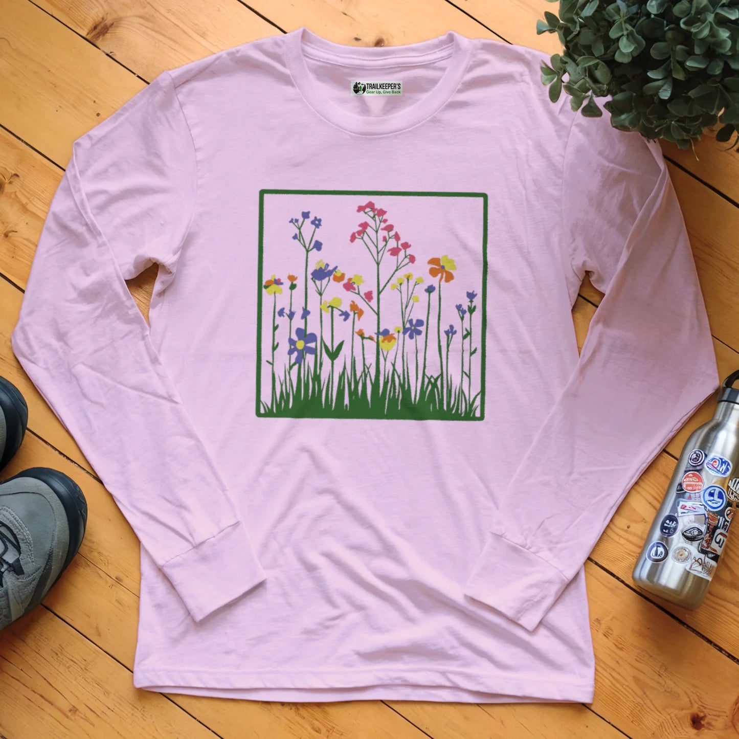 Framed Wildflowers Long Sleeve T-Shirt