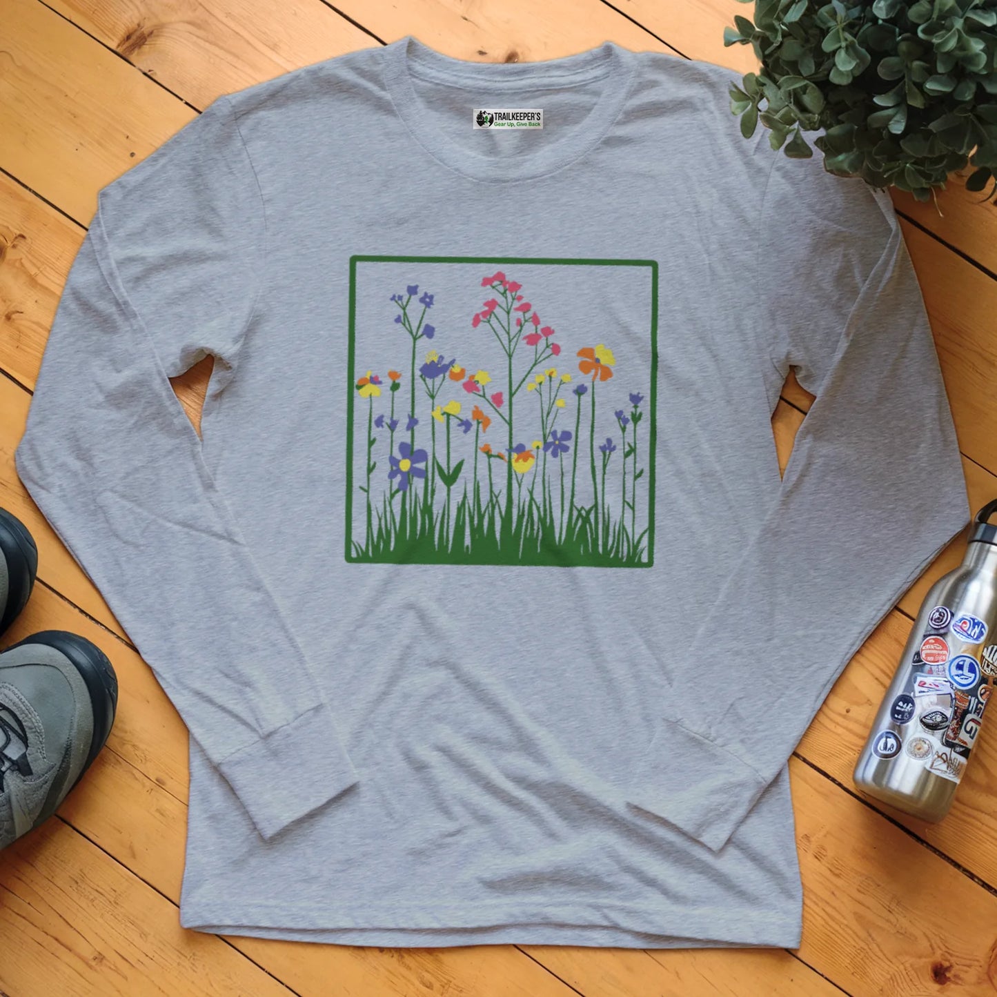 Framed Wildflowers Long Sleeve T-Shirt