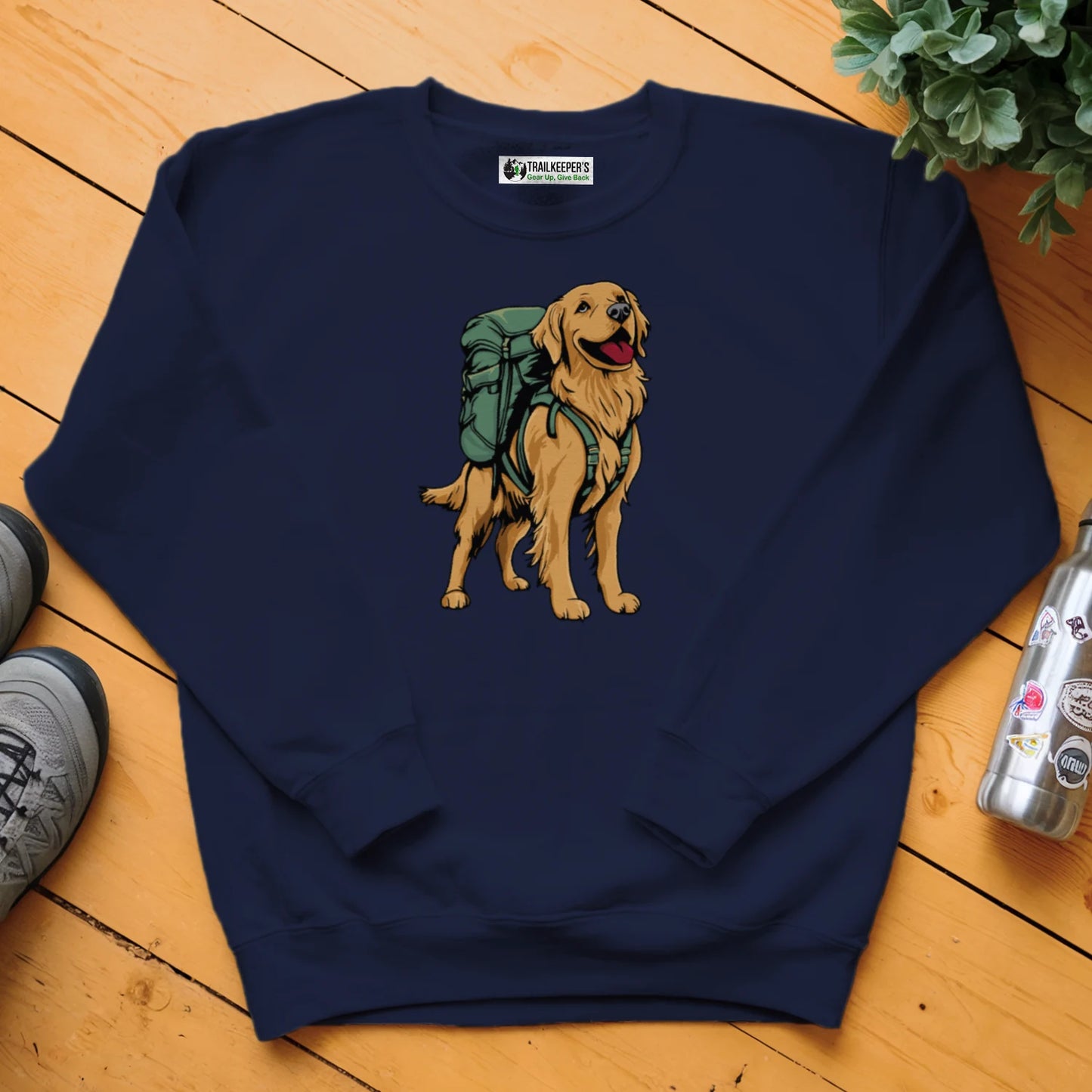 Golden Retriever Backpacker Sweatshirt