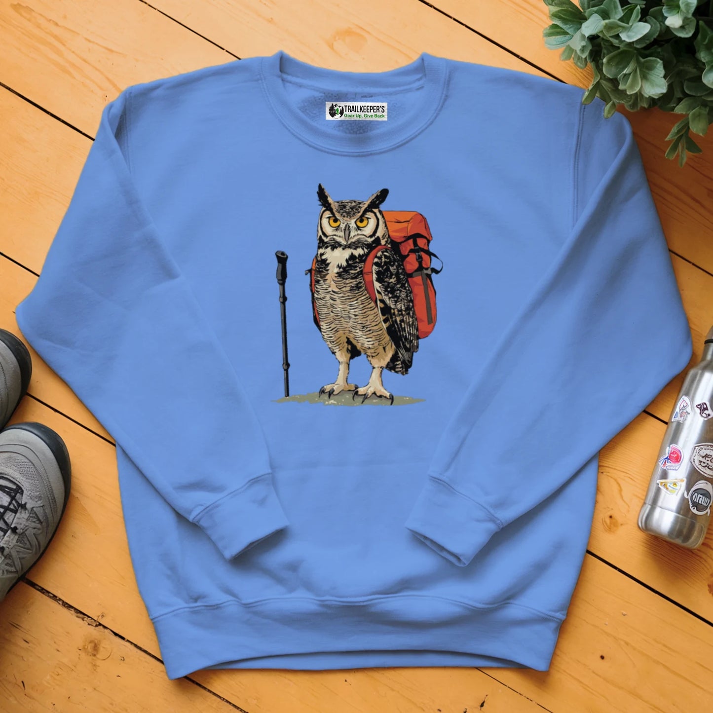 Great Horned Owl Backpacker Sweatshirt