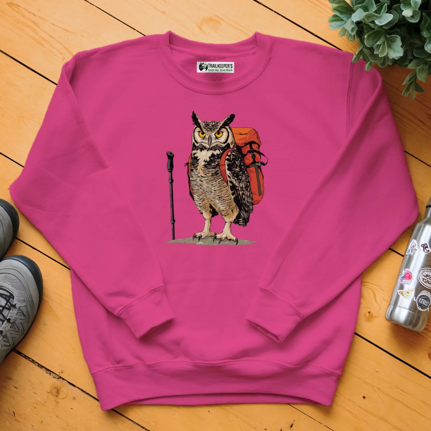 Great Horned Owl Backpacker Sweatshirt