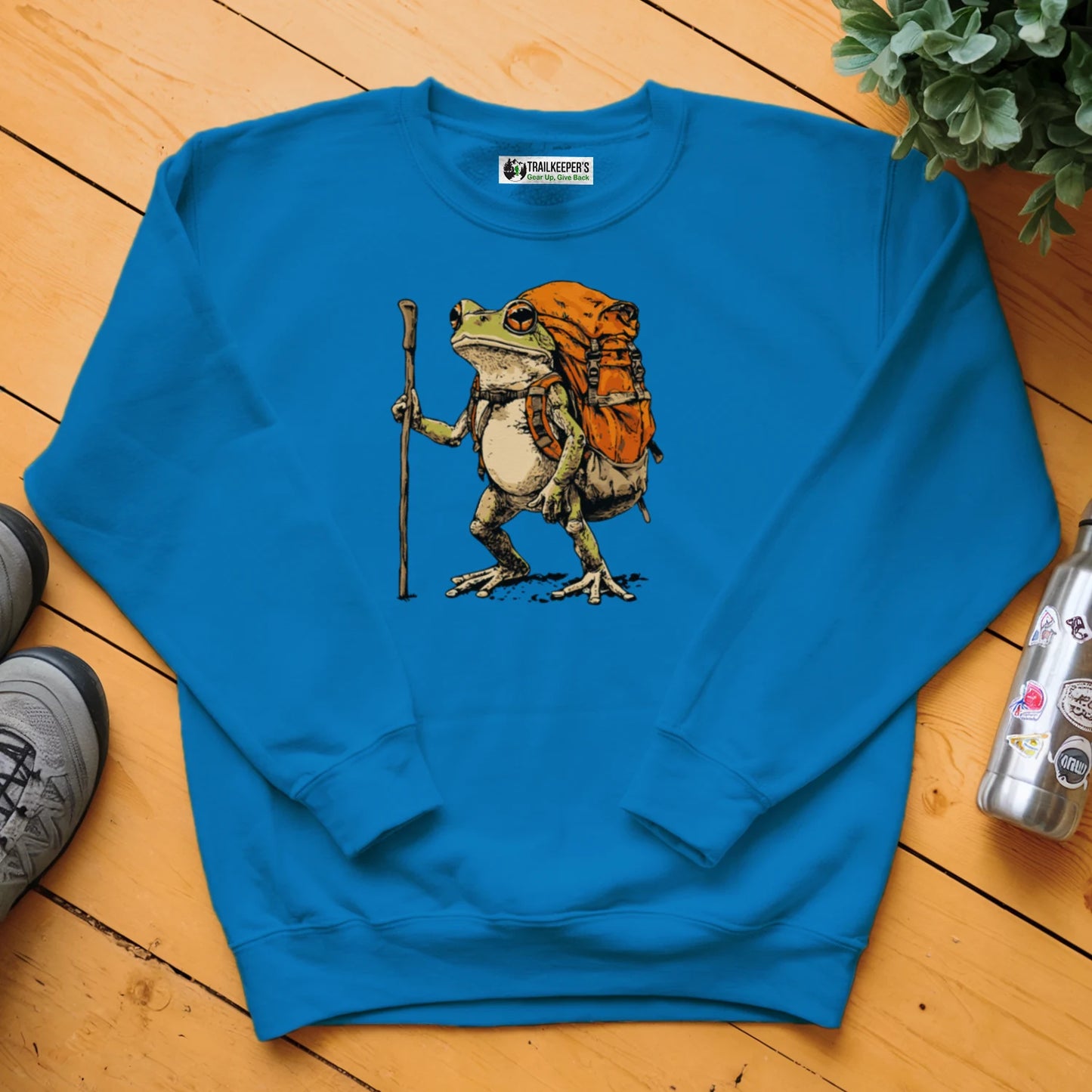 Green Tree Frog Backpacker Sweatshirt