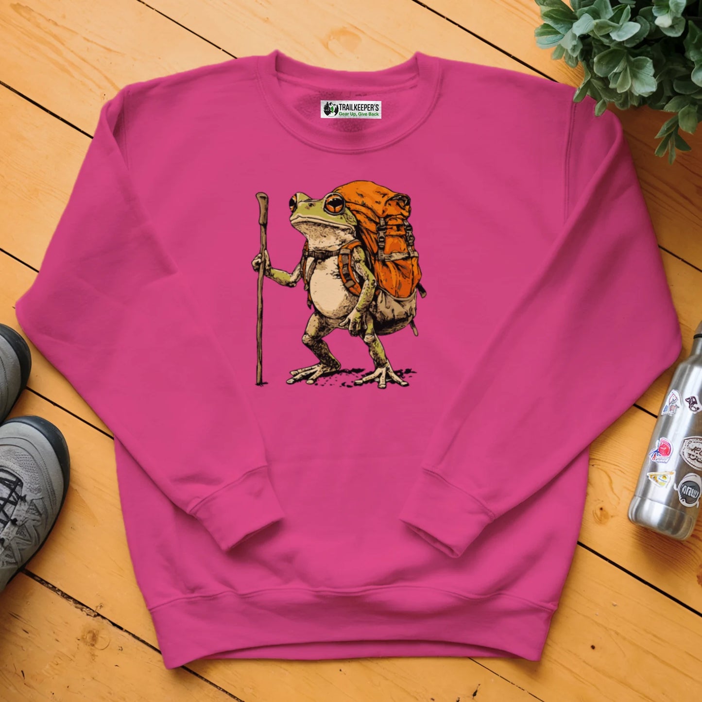 Green Tree Frog Backpacker Sweatshirt