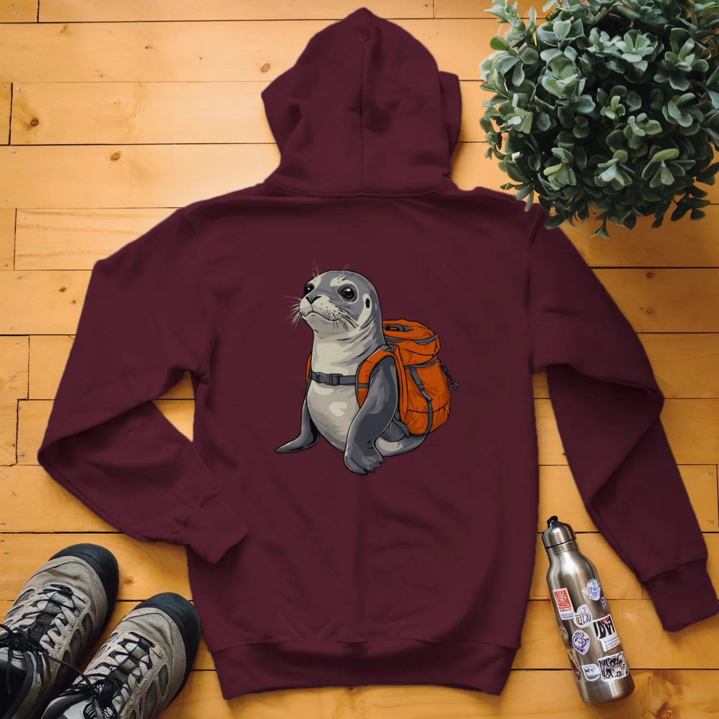 Grey Seal Backpacker Hoodie