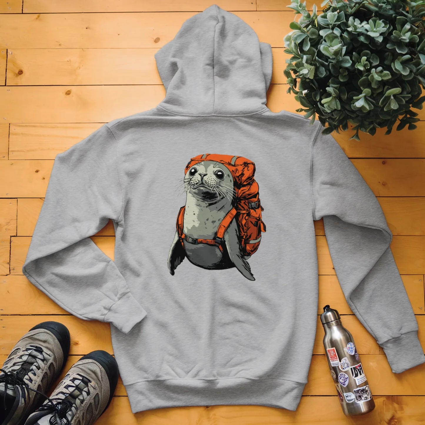 Grey Seal Backpacker Hoodie