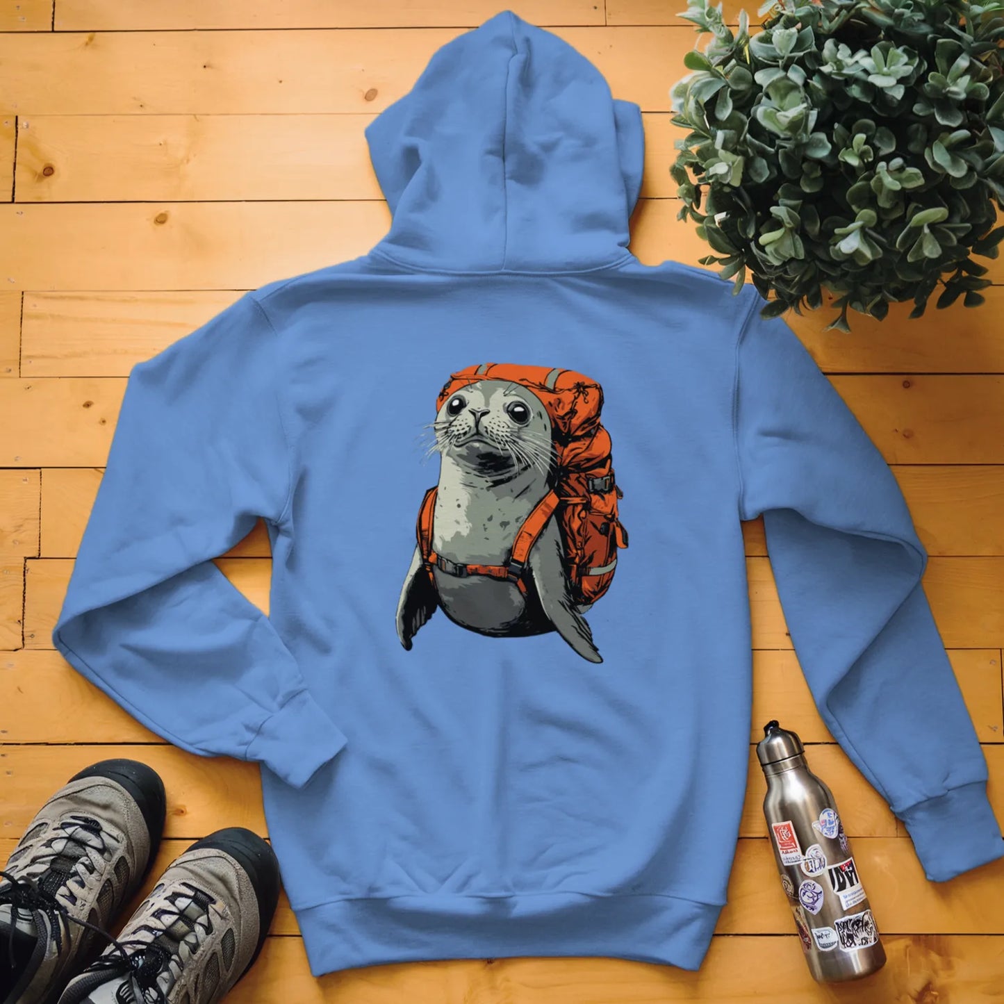 Grey Seal Backpacker Hoodie