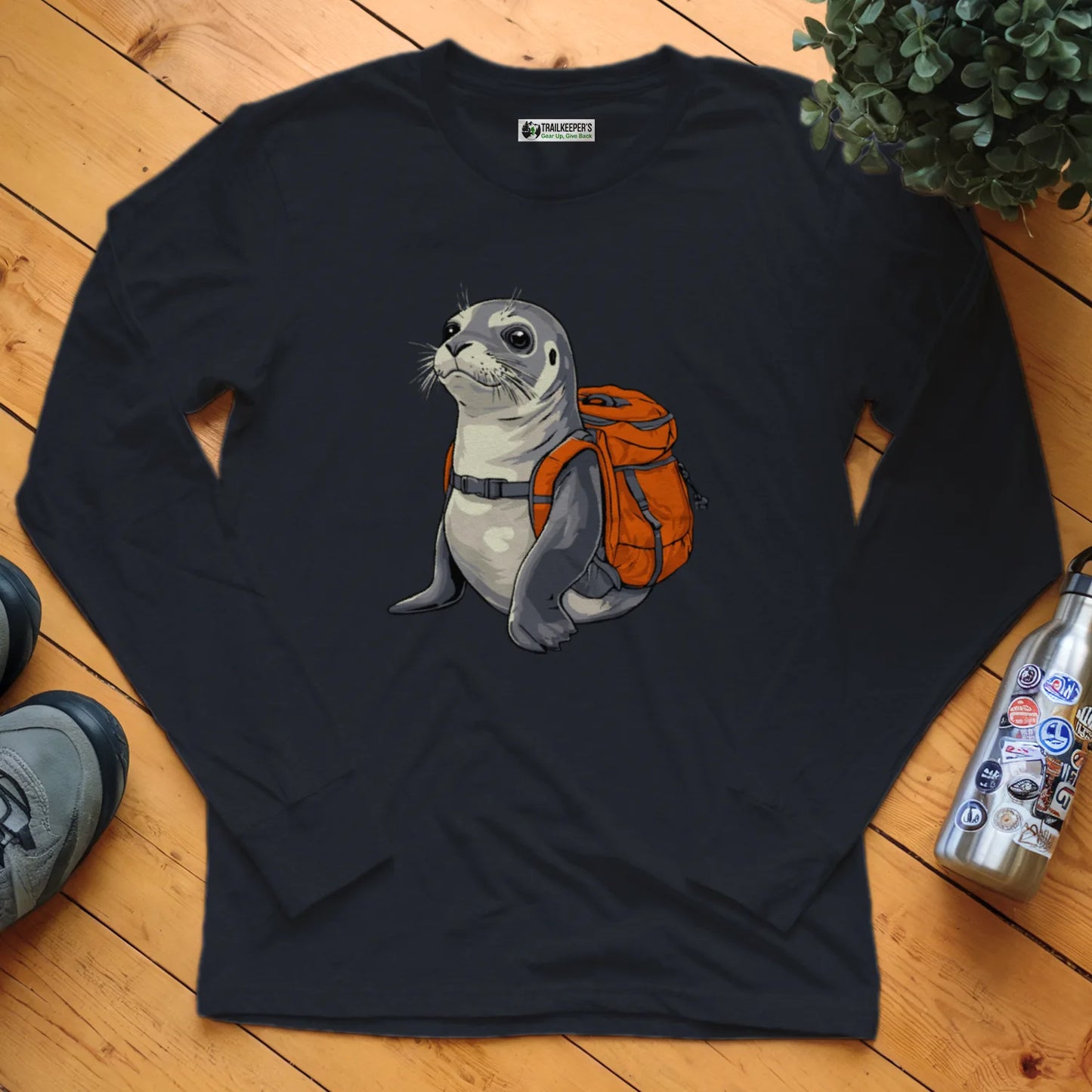 Grey Seal Backpacker Long Sleeve T-Shirt