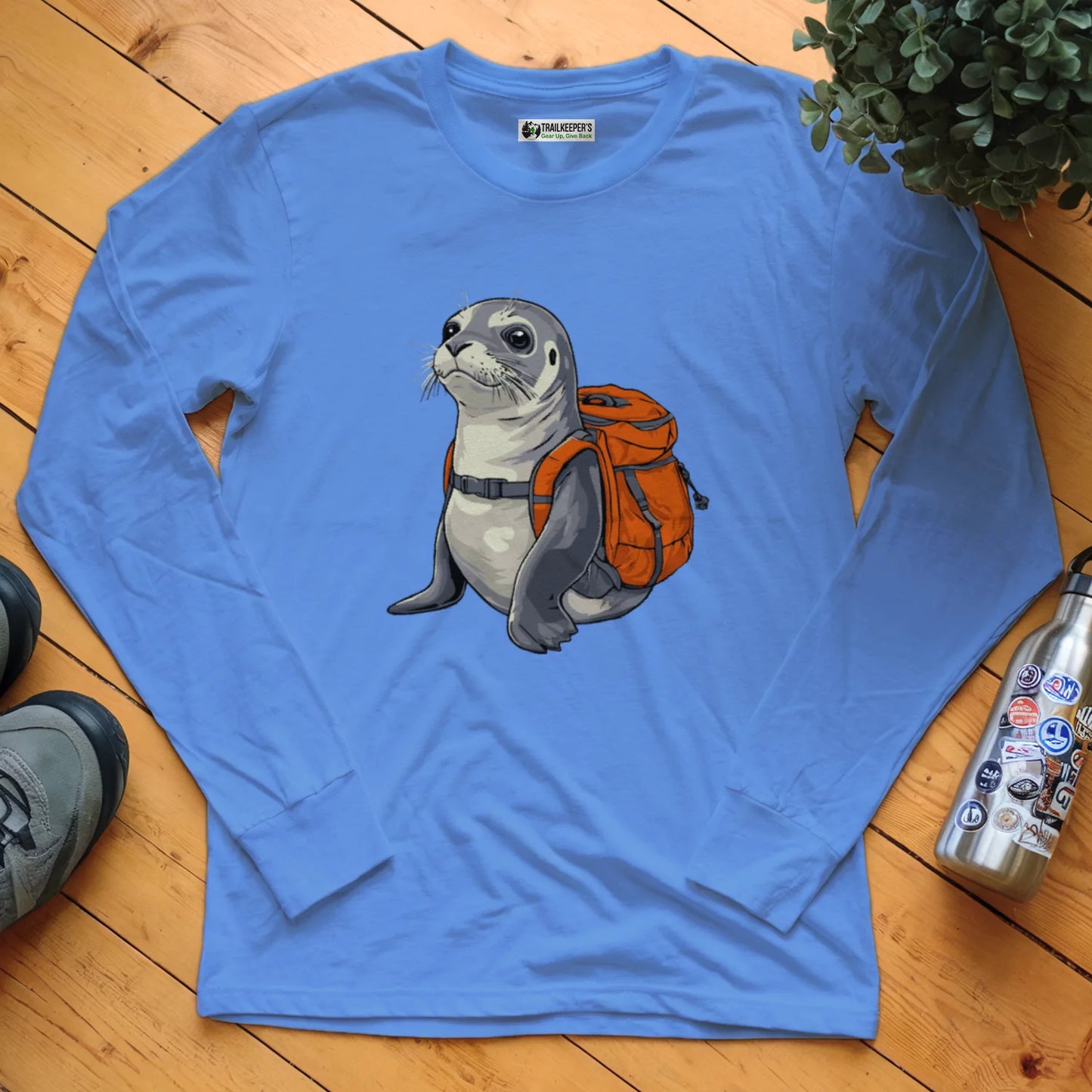Grey Seal Backpacker Long Sleeve T-Shirt