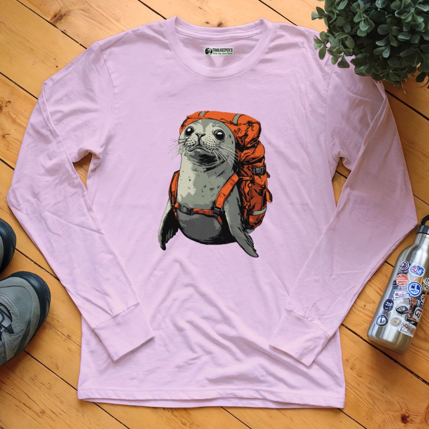 Grey Seal Backpacker Long Sleeve T-Shirt