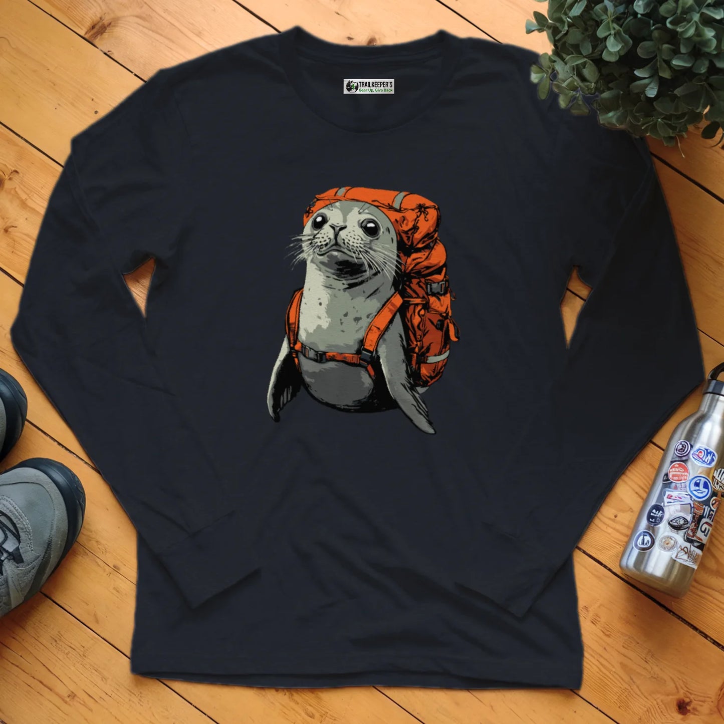 Grey Seal Backpacker Long Sleeve T-Shirt