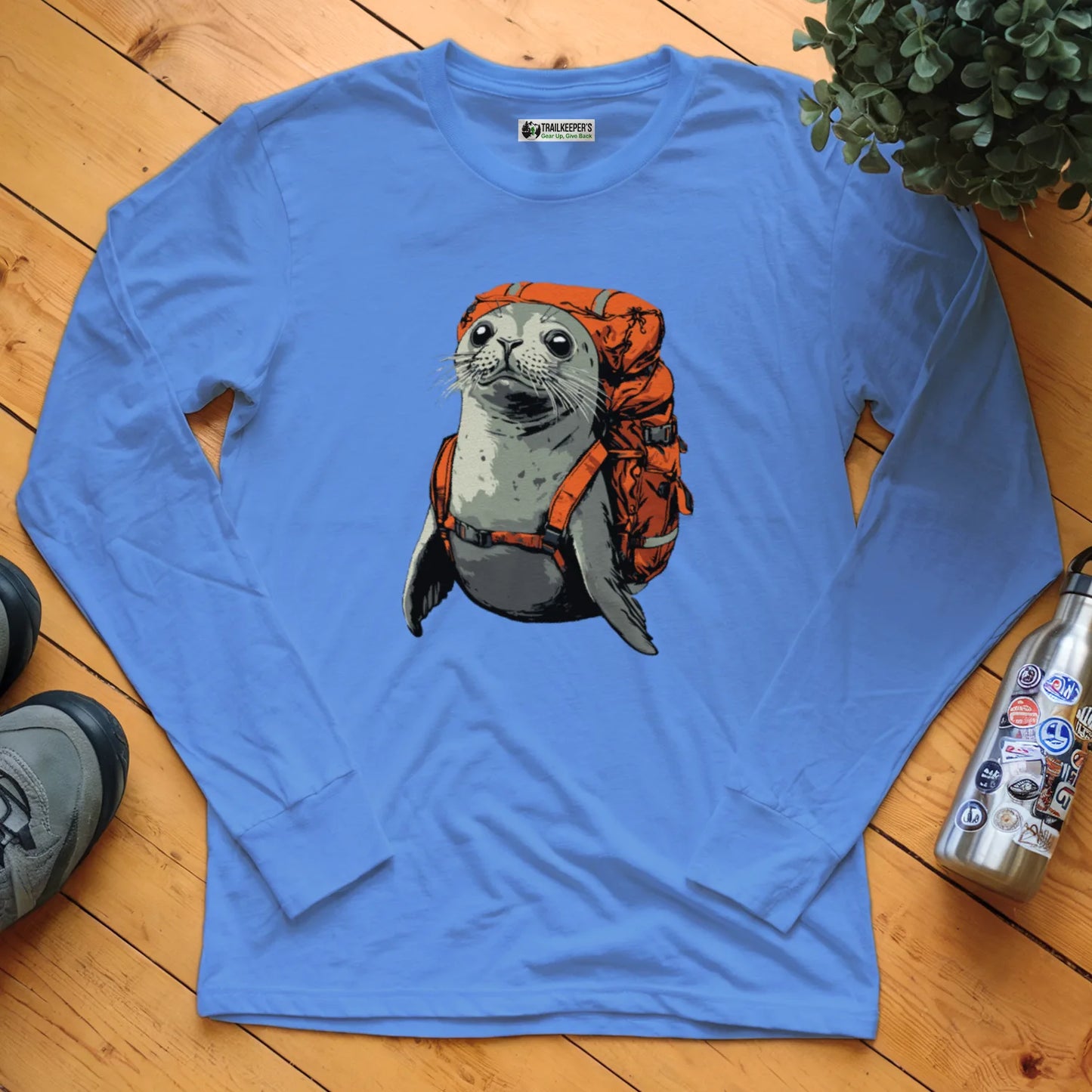 Grey Seal Backpacker Long Sleeve T-Shirt
