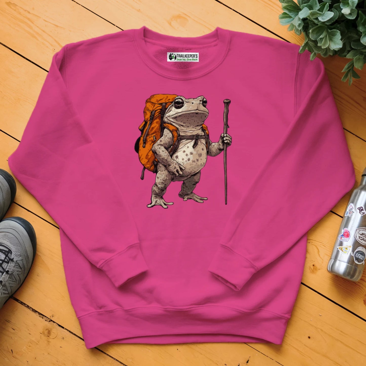 Grey Tree Frog Backpacker Sweatshirt