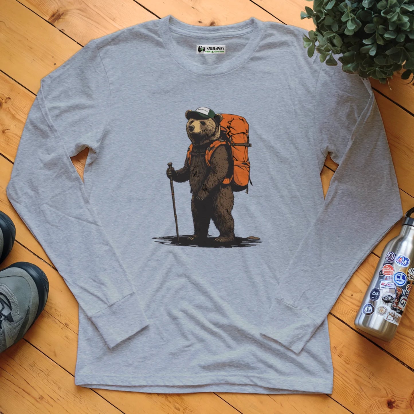 Grizzly Backpacker Long Sleeve T-Shirt