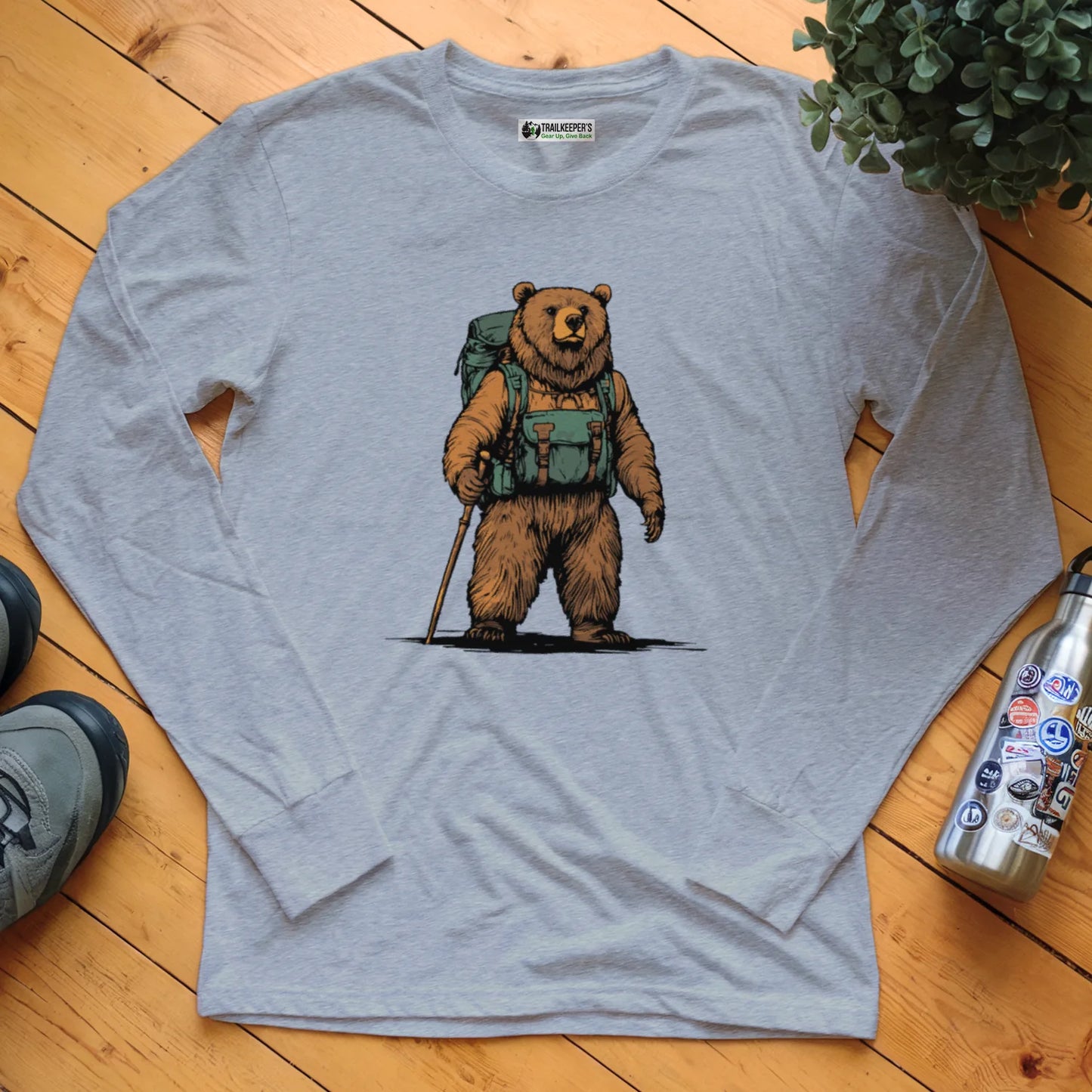 Grizzly Backpacker Long Sleeve T-Shirt
