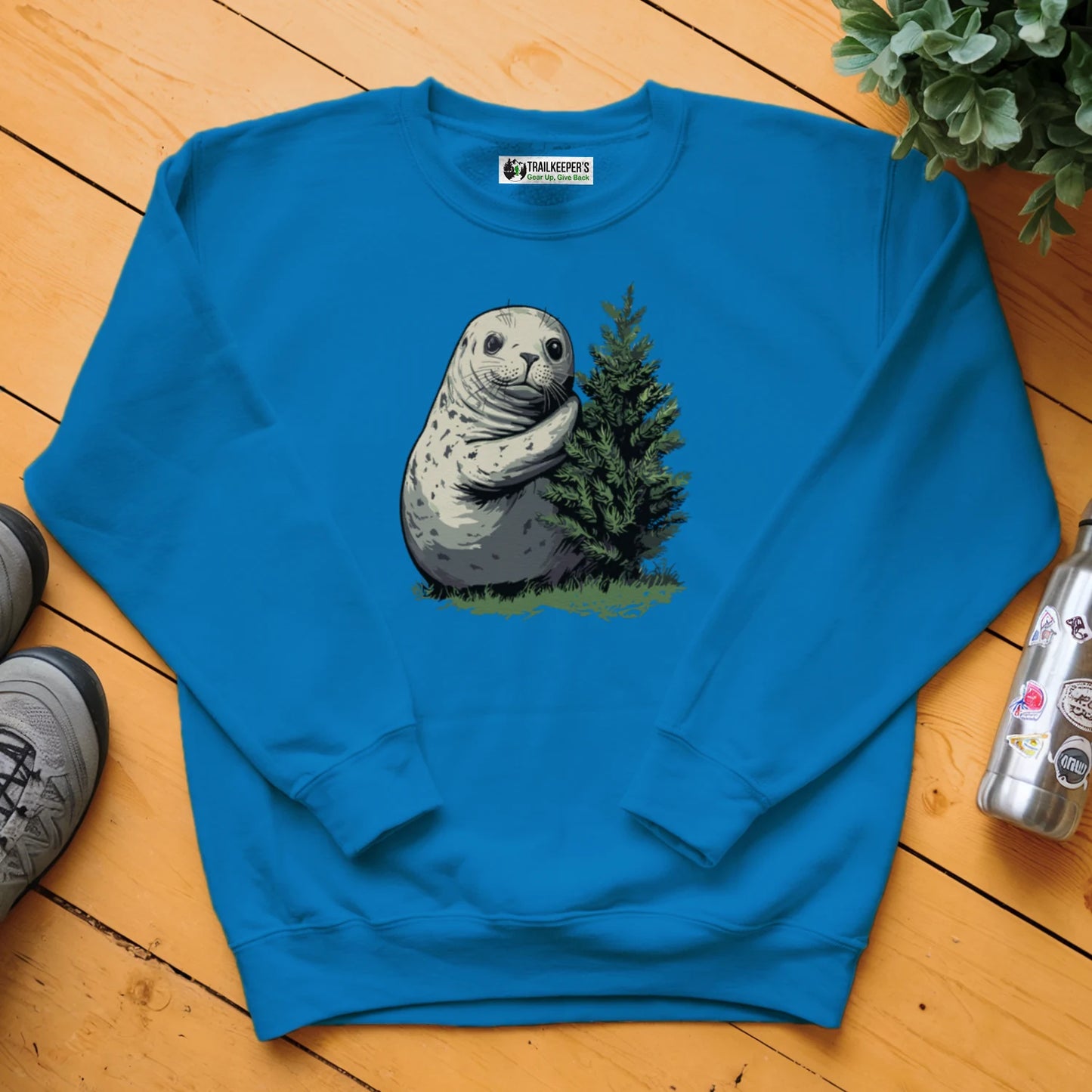 Harbor Seal Tree Hugger Sweatshirt