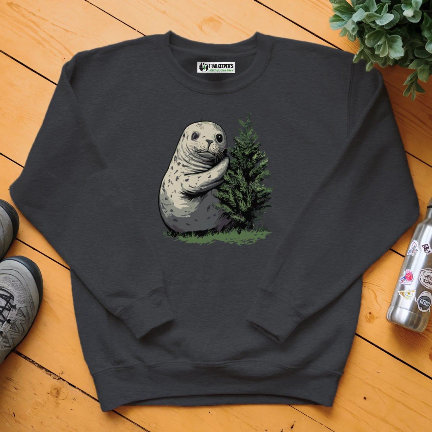 Harbor Seal Tree Hugger Sweatshirt