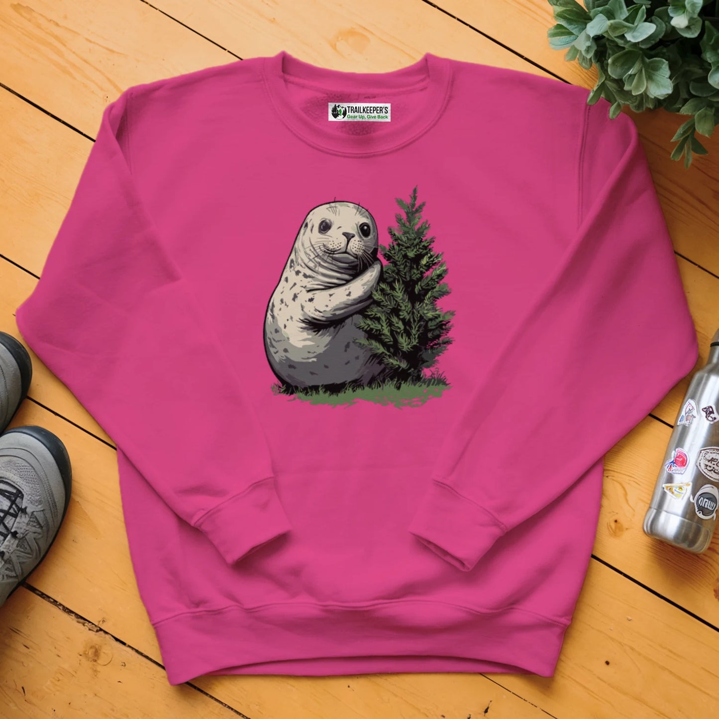 Harbor Seal Tree Hugger Sweatshirt