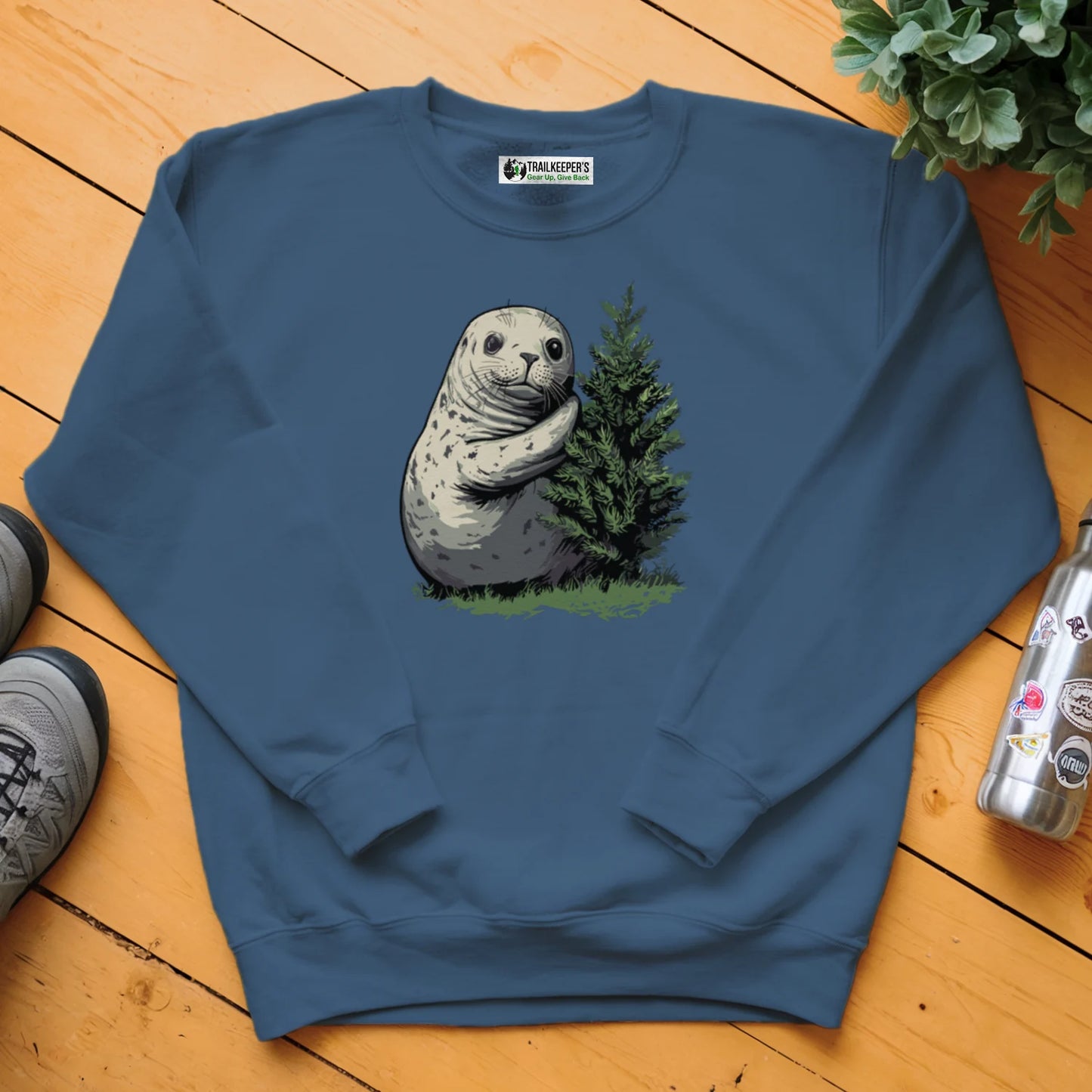 Harbor Seal Tree Hugger Sweatshirt