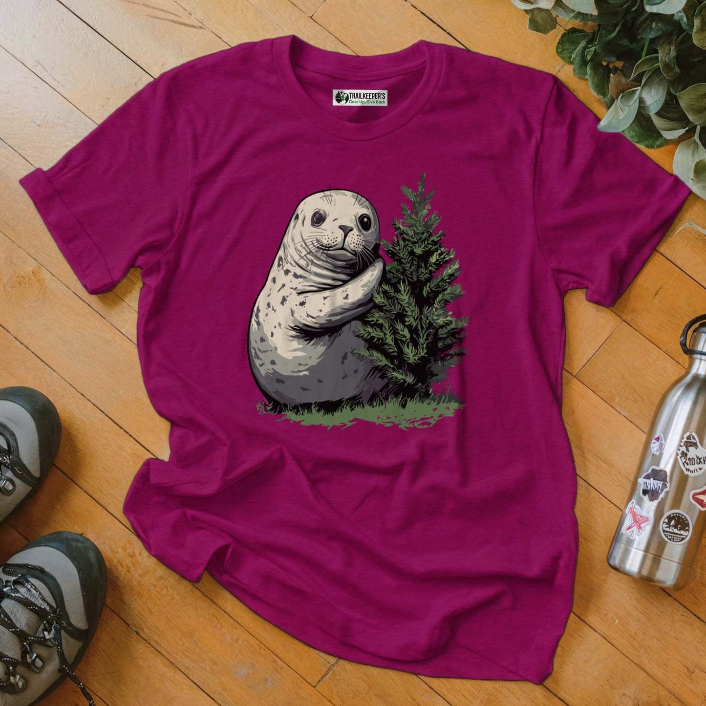 Harbor Seal Tree Hugger T-Shirt