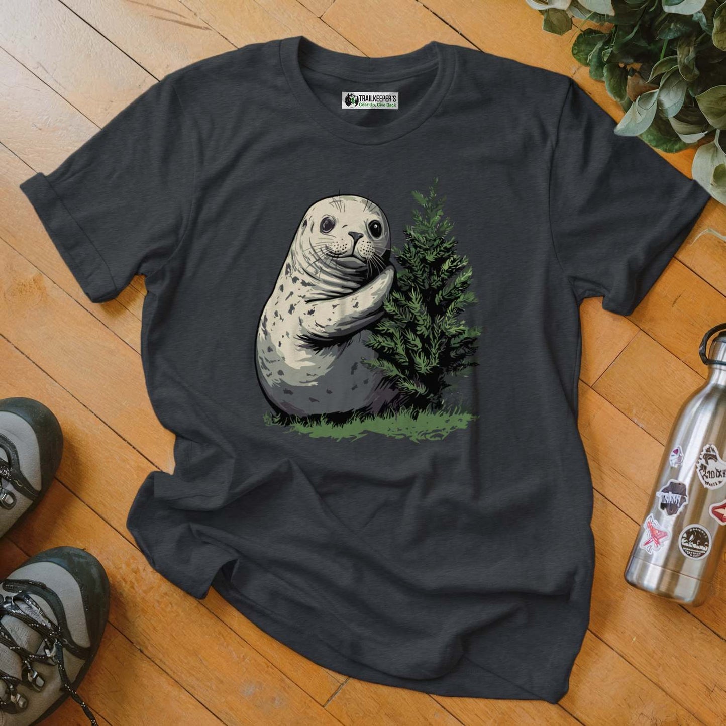 Harbor Seal Tree Hugger T-Shirt