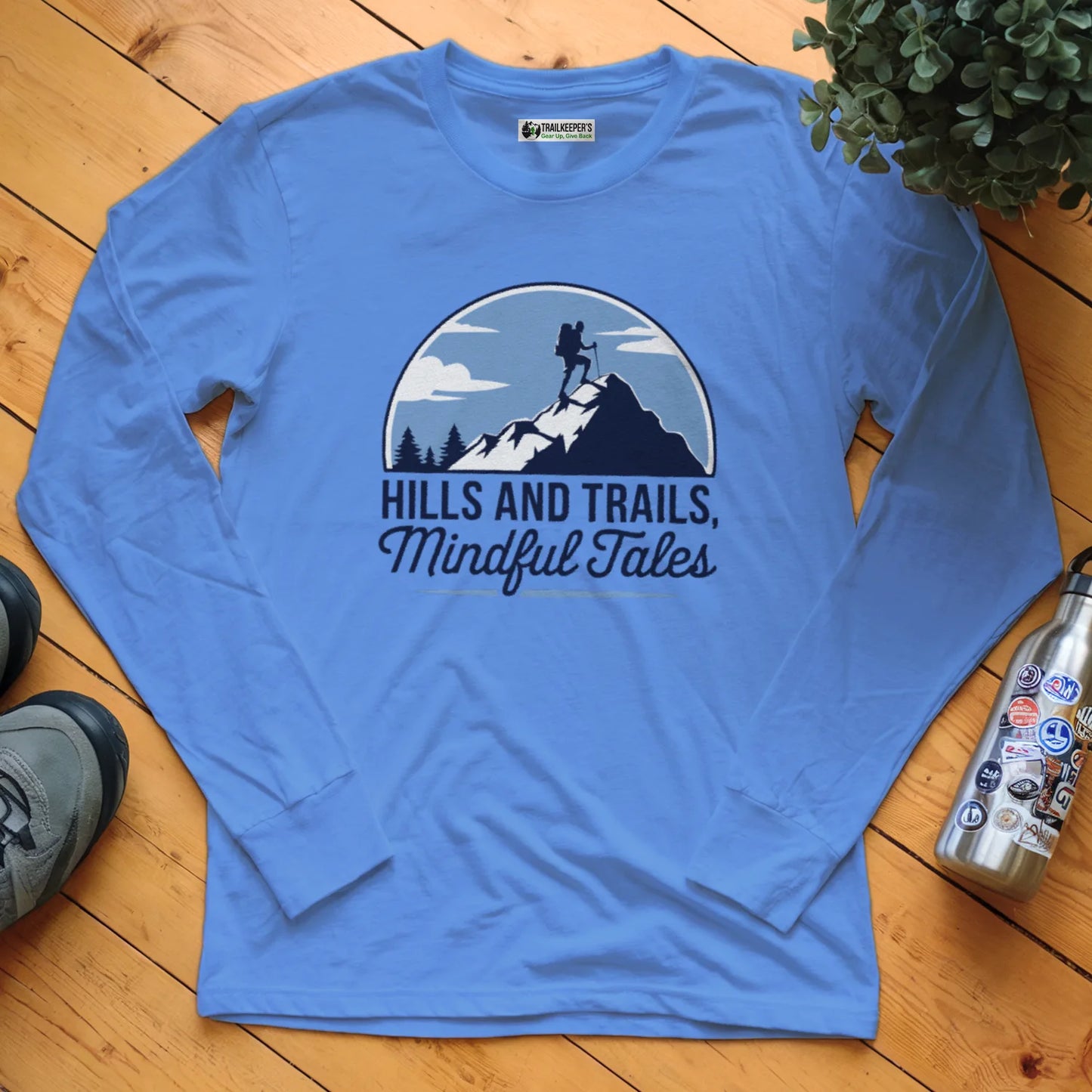 Hills And Trails, Mindful Tales Long Sleeve T-Shirt