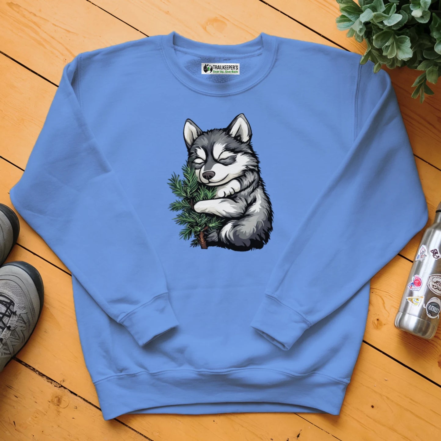 Husky Puppy Tree Hugger Sweatshirt