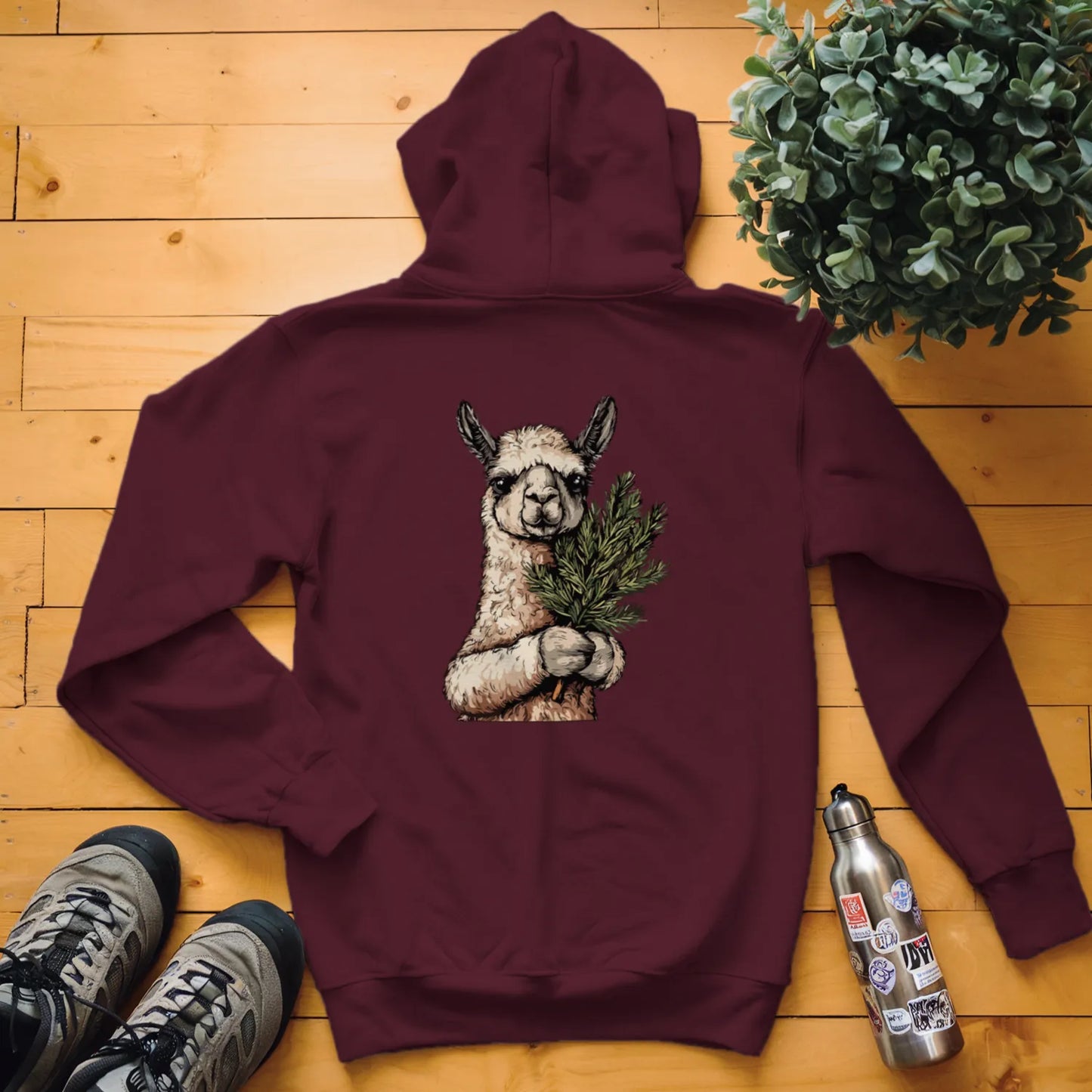 Llama Tree Hugger Hoodie