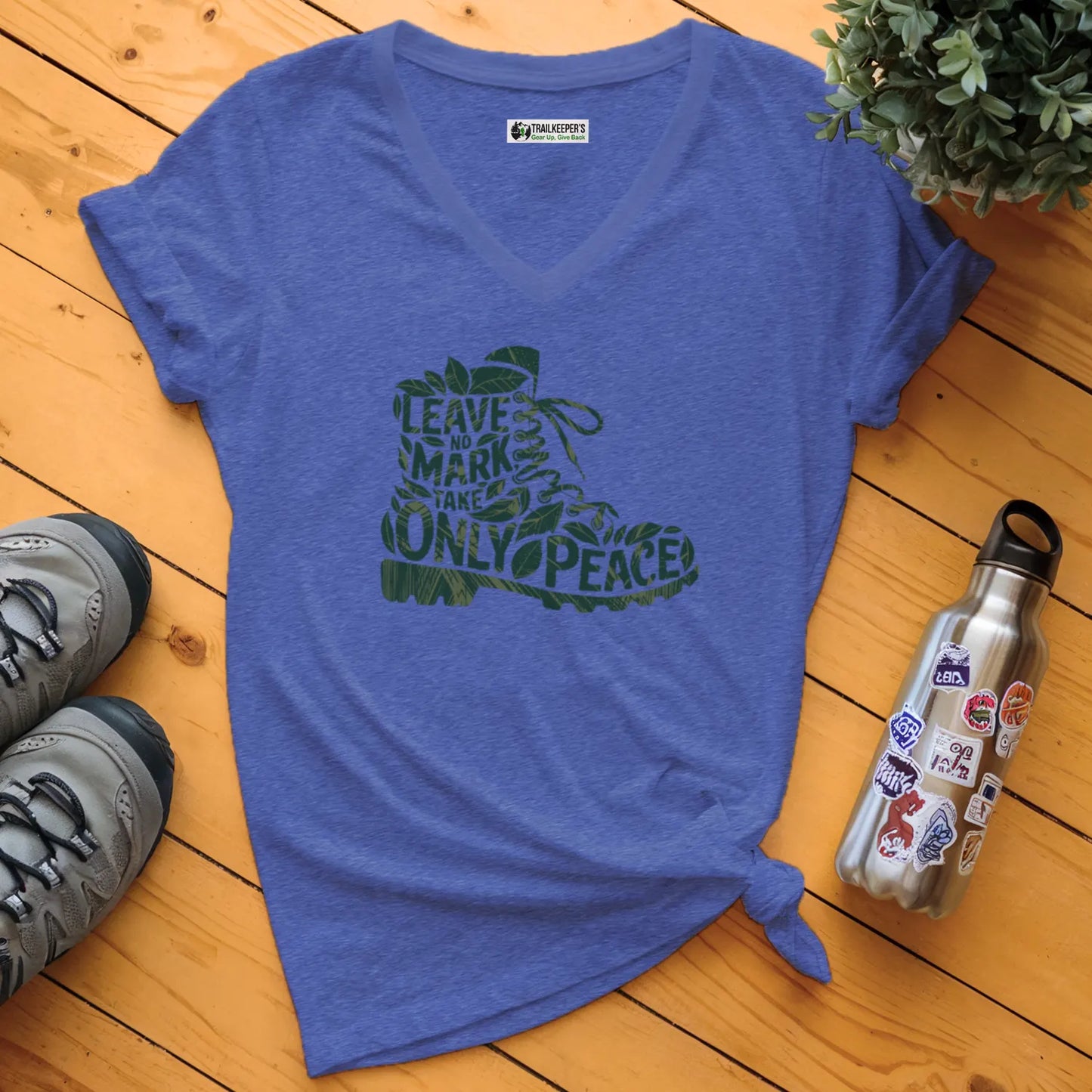 Leave No Mark, Take Only Peace V-Neck T-Shirt
