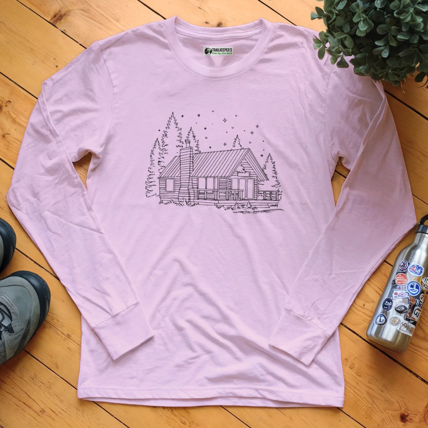 Log Cabin Long Sleeve T-Shirt
