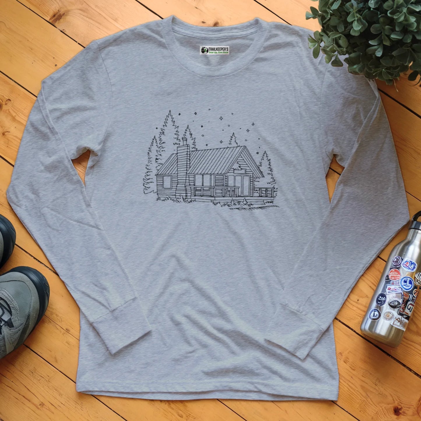 Log Cabin Long Sleeve T-Shirt