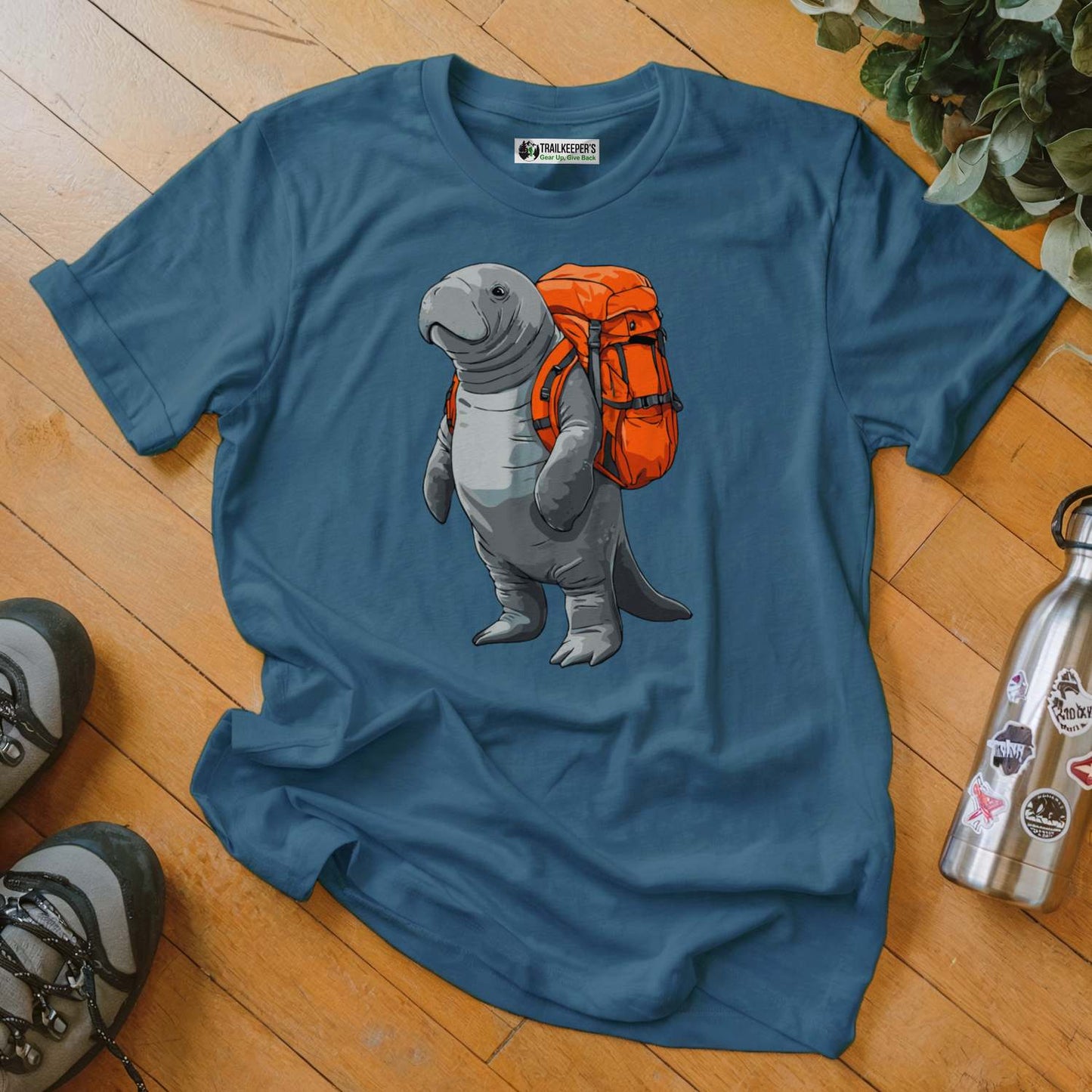 Manatee Backpacker T-Shirt