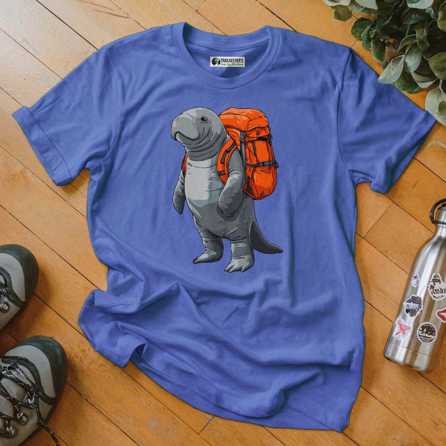 Manatee Backpacker T-Shirt