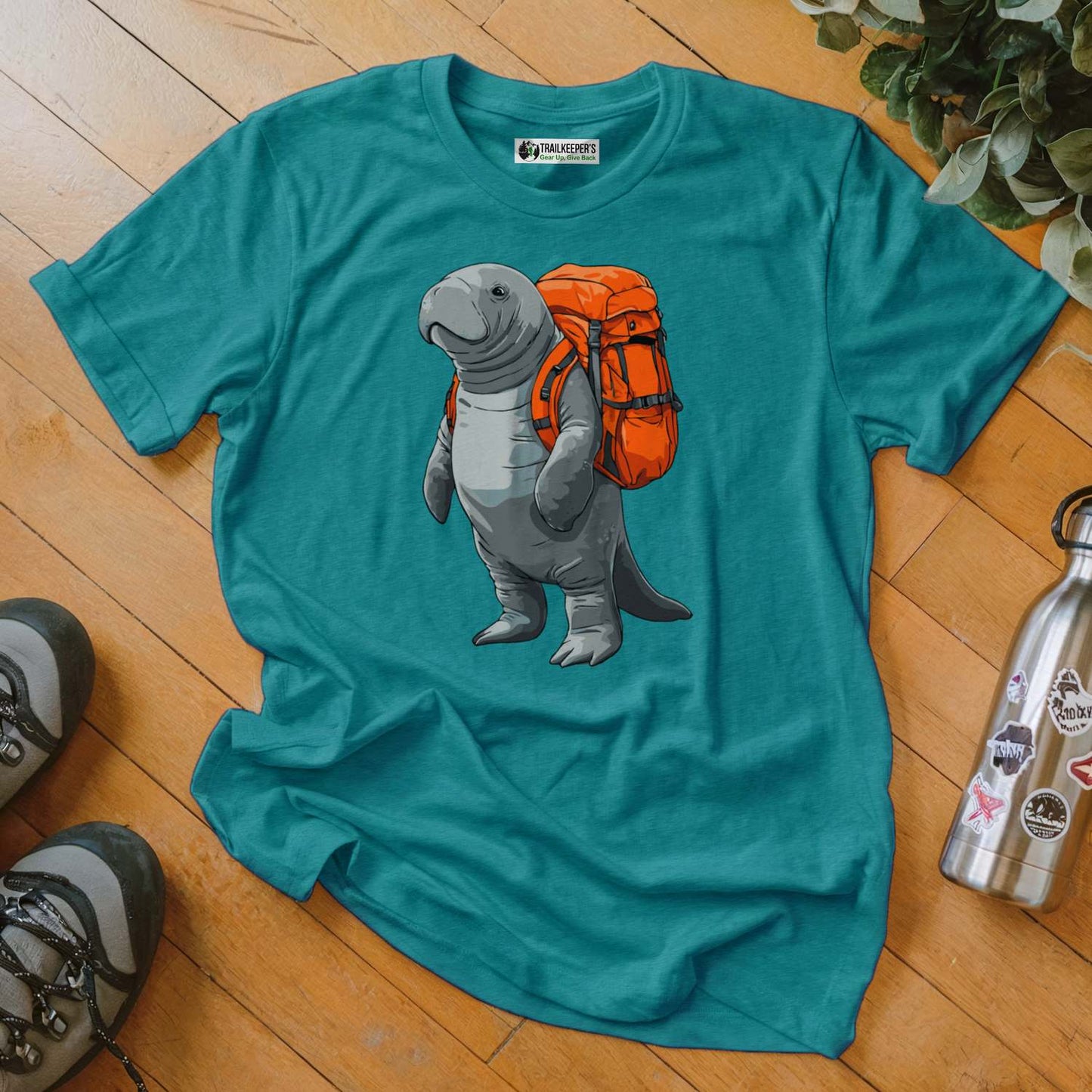 Manatee Backpacker T-Shirt