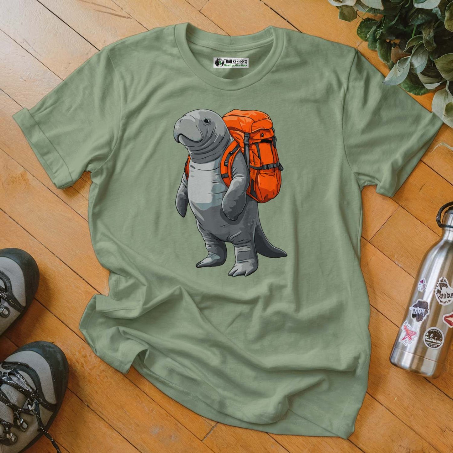 Manatee Backpacker T-Shirt