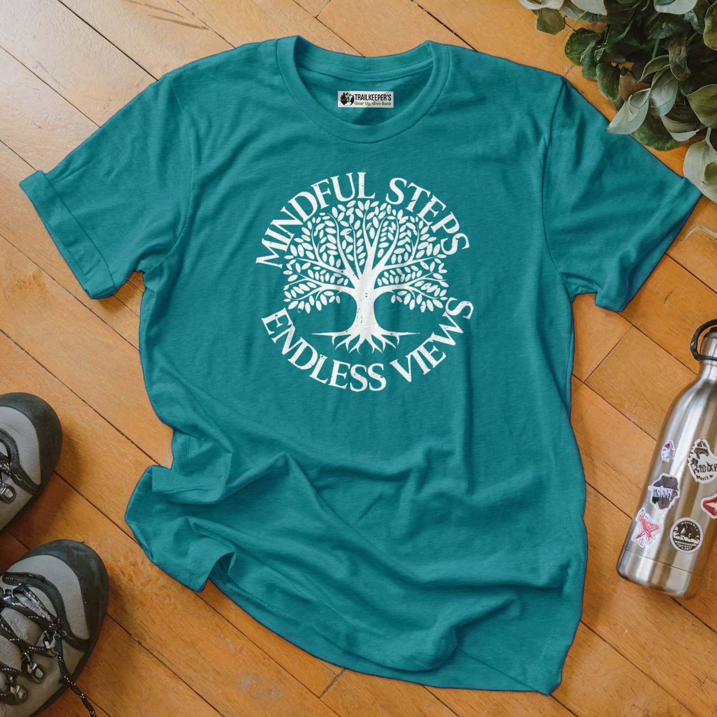Mindful Steps, Endless Views T-Shirt