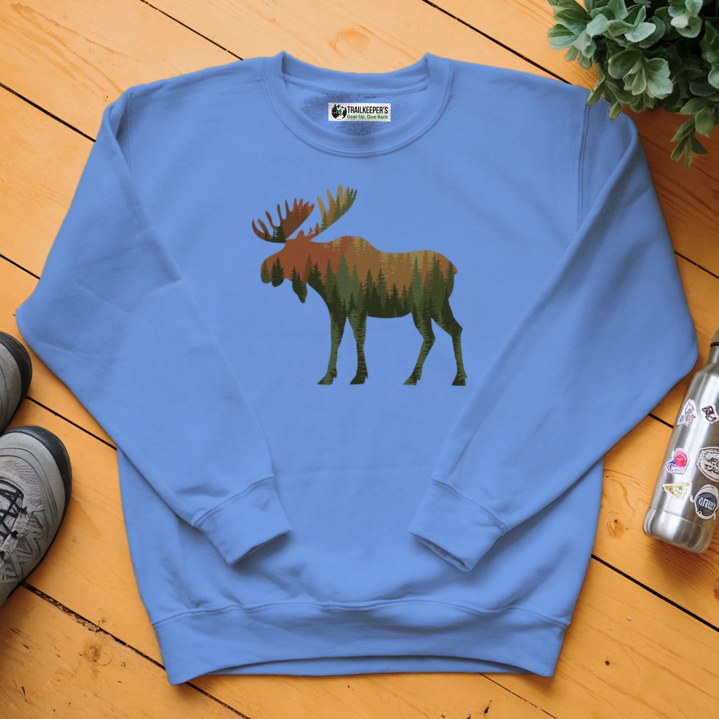 Moose Forest Scene Sweatshirt
