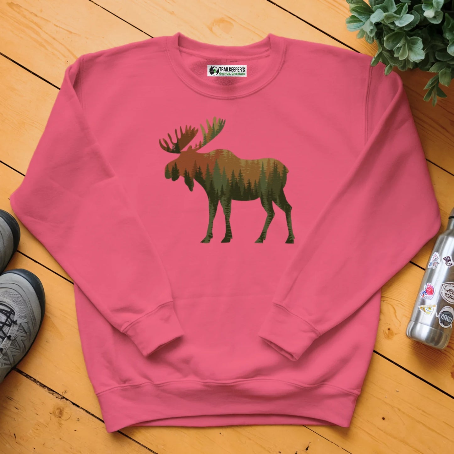 Moose Forest Scene Sweatshirt