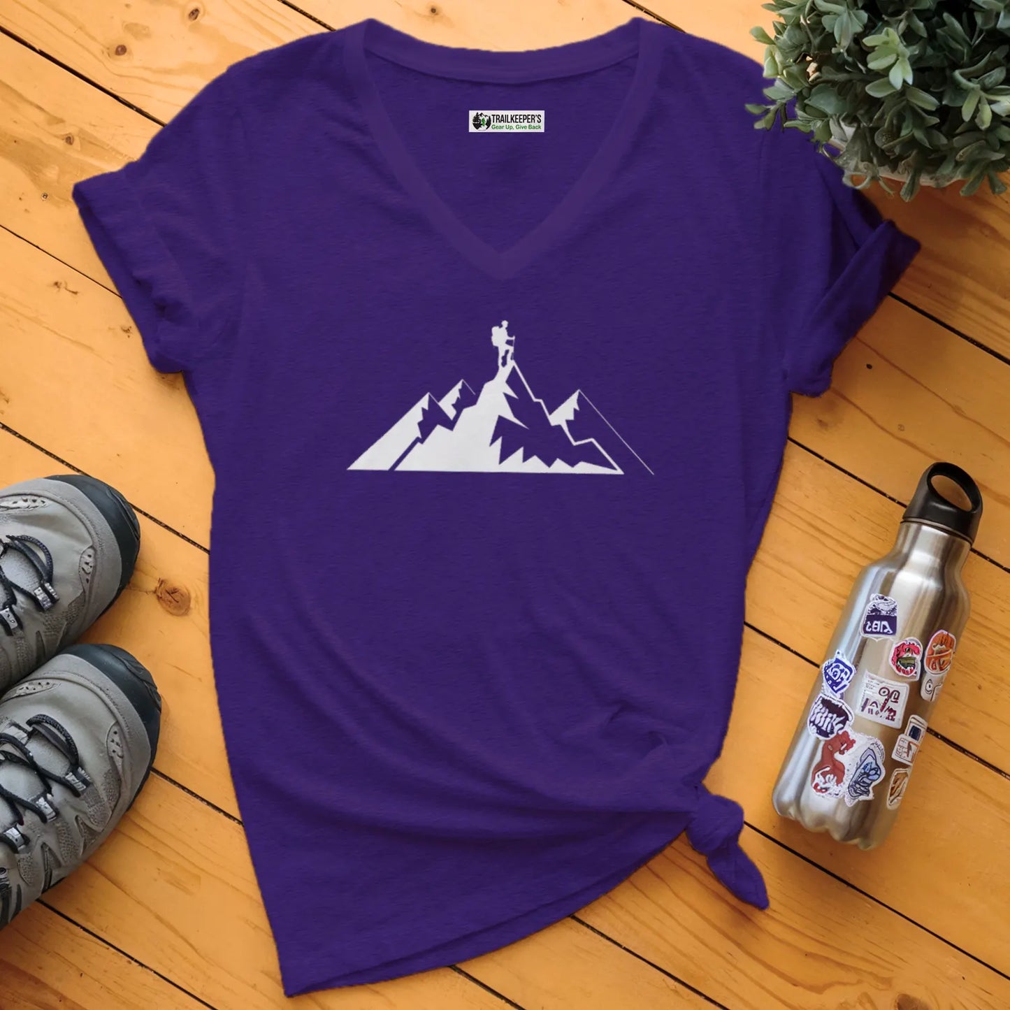 Mountain Climber V-Neck T-Shirt
