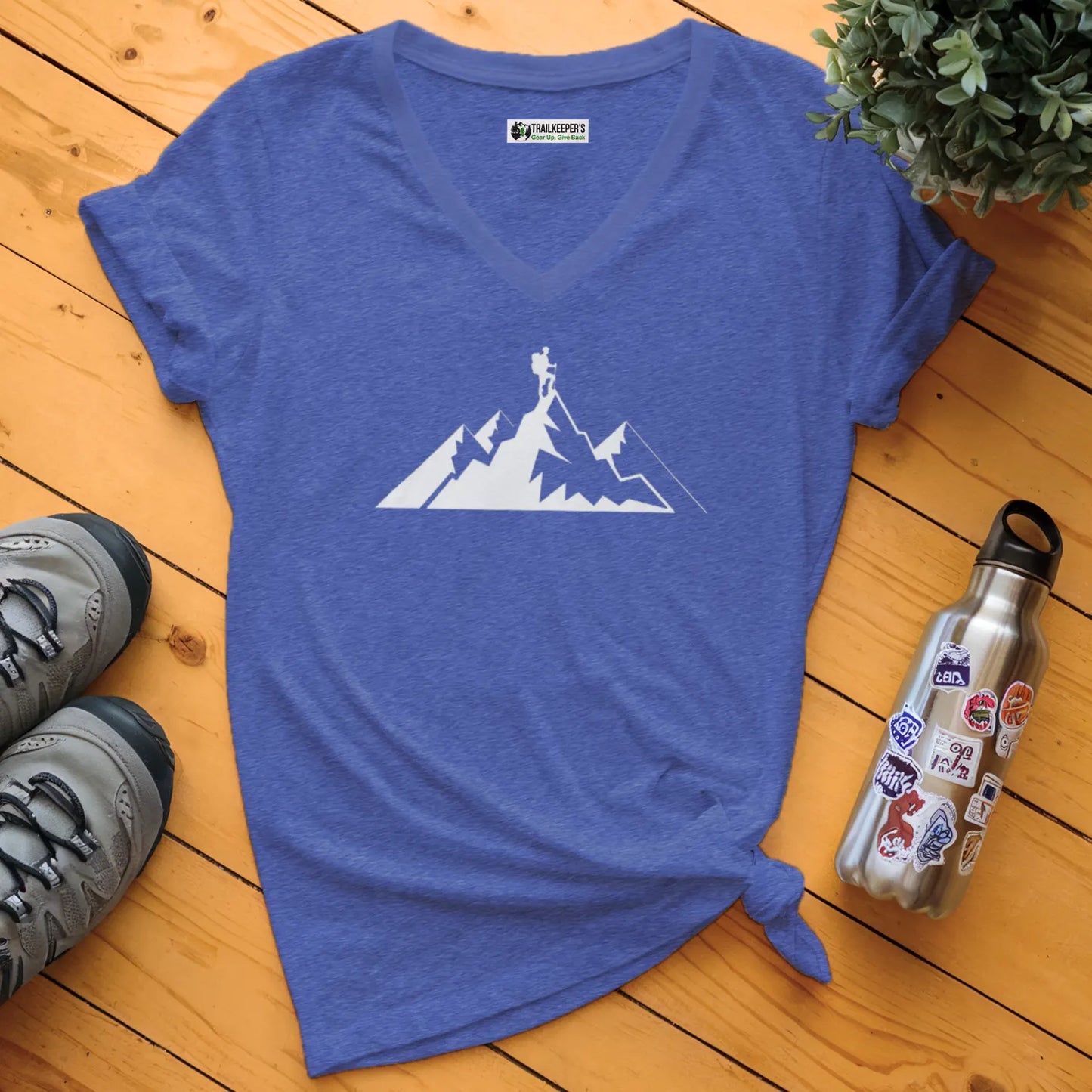 Mountain Climber V-Neck T-Shirt