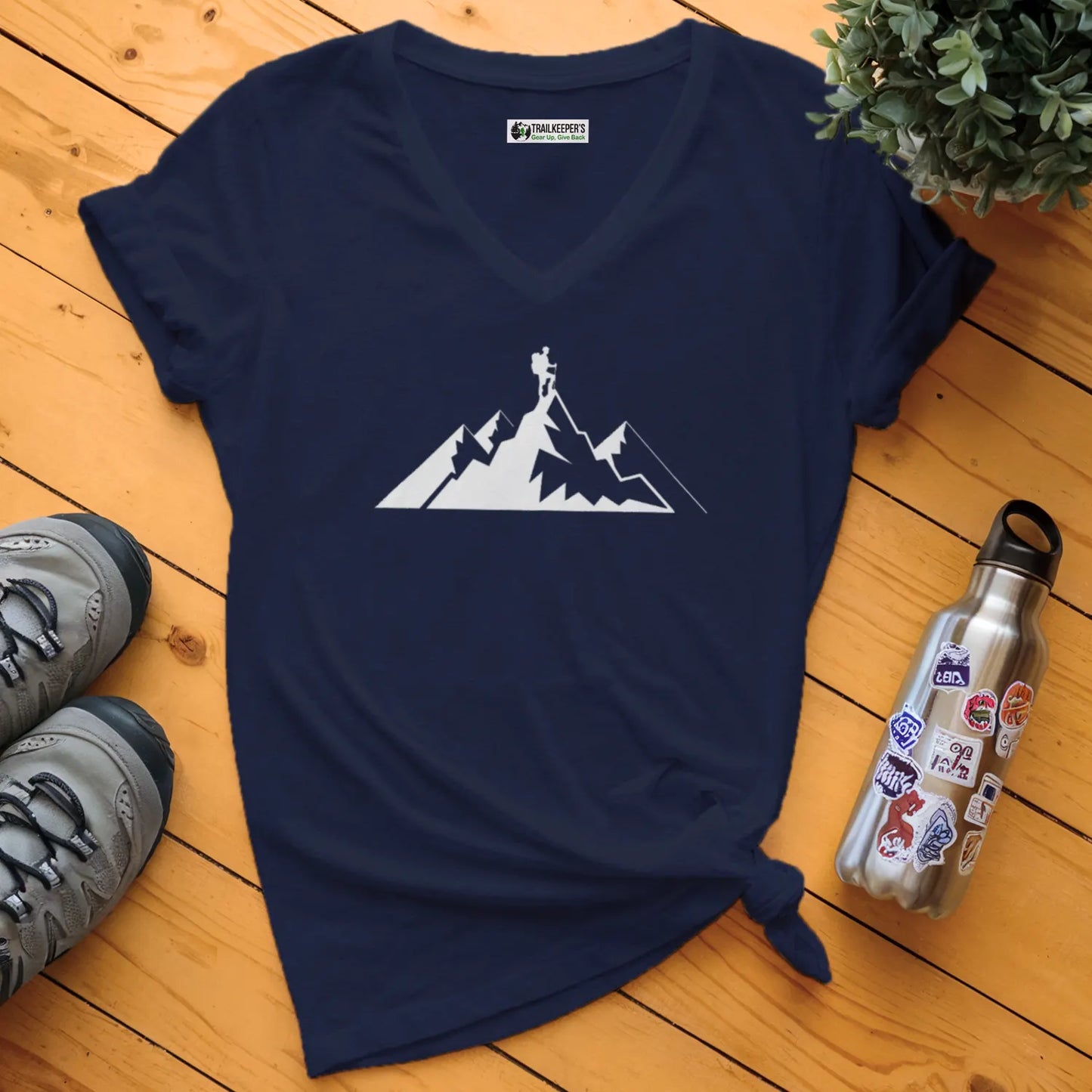 Mountain Climber V-Neck T-Shirt