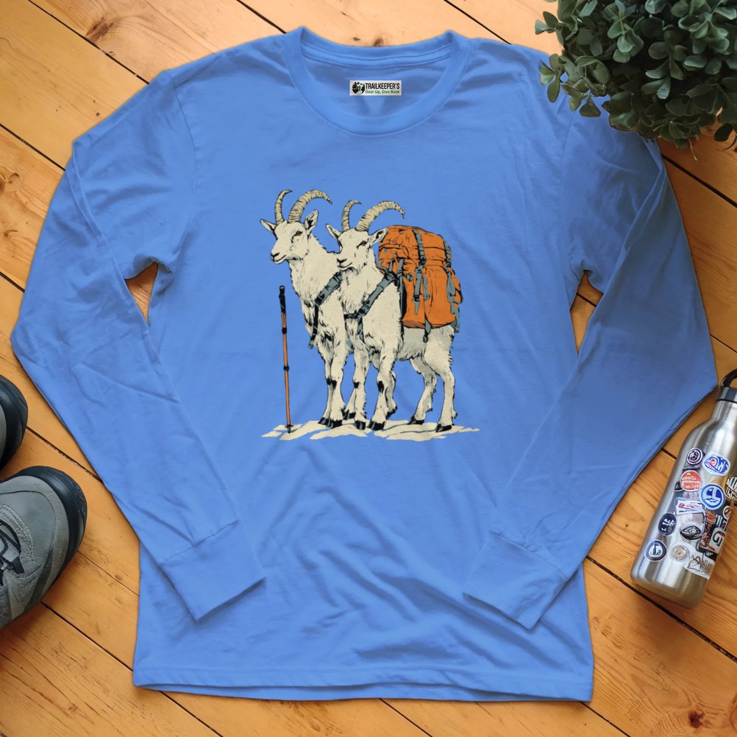 Mountain Goat Backpacker Buddies Long Sleeve T-Shirt