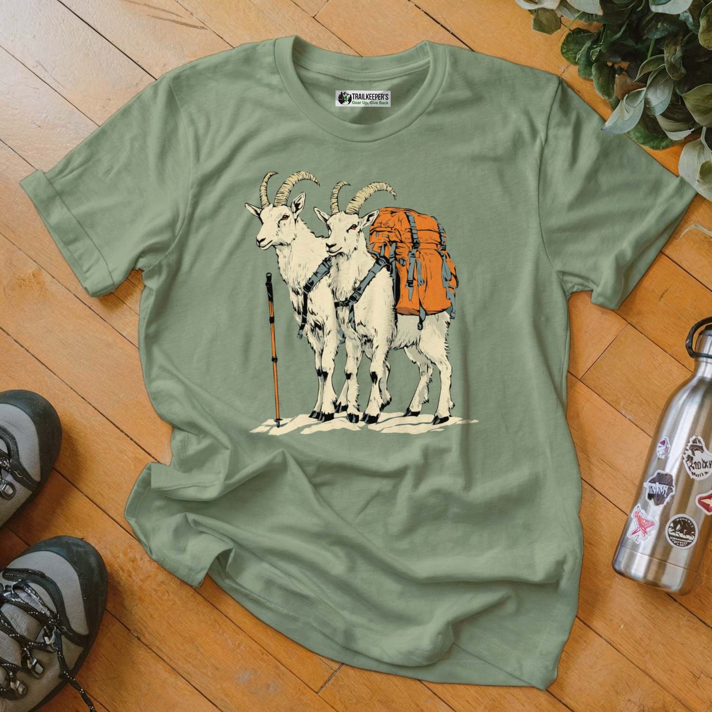 Mountain Goat Backpacker Buddies T-Shirt