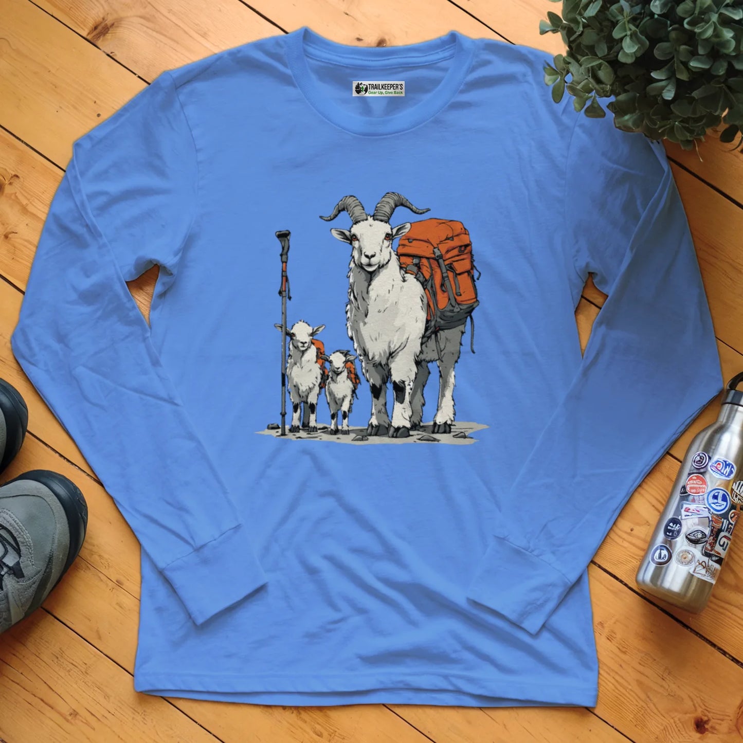 Mountain Goat Backpacker Family Long Sleeve T-Shirt