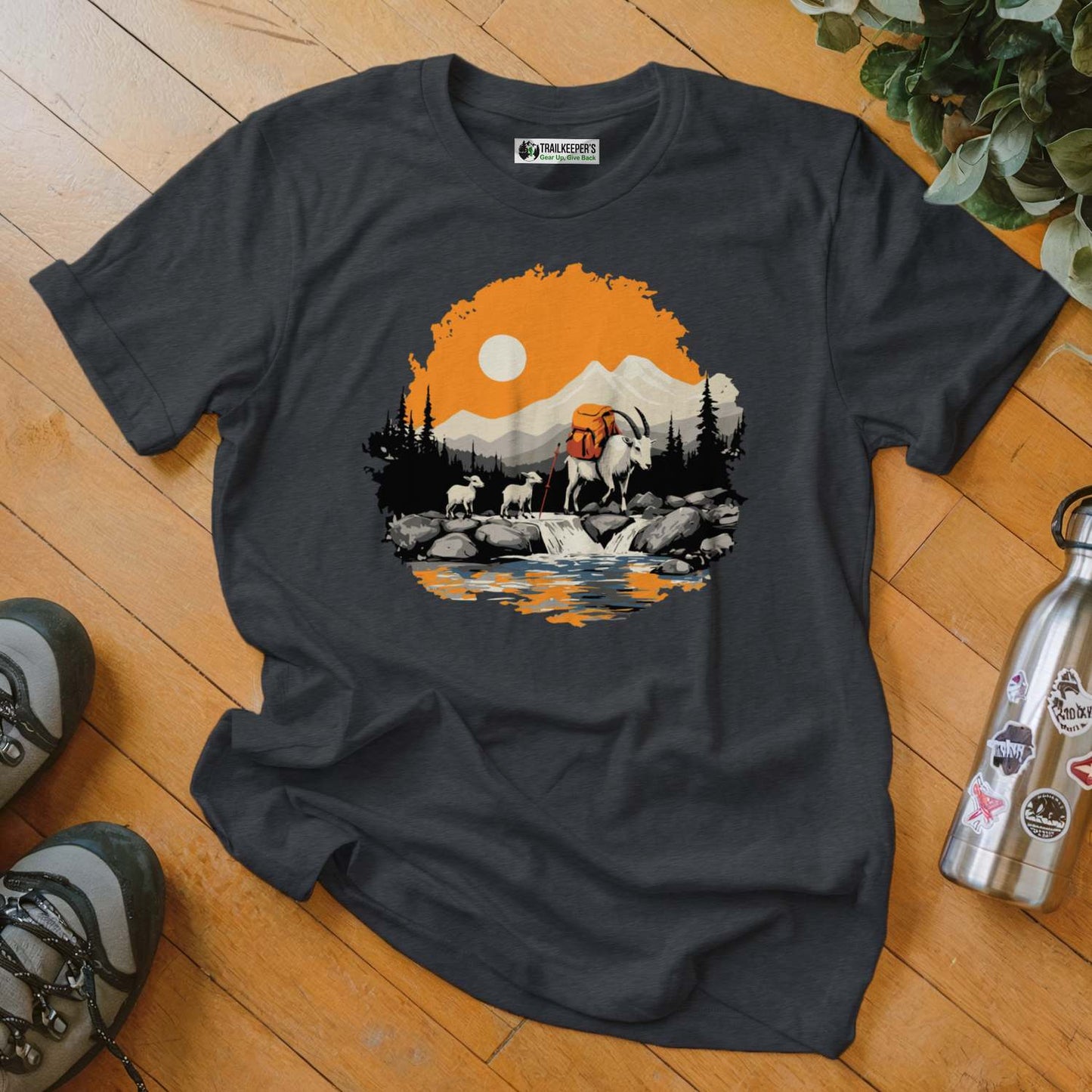 Mountain Goat Backpacker Family T-Shirt