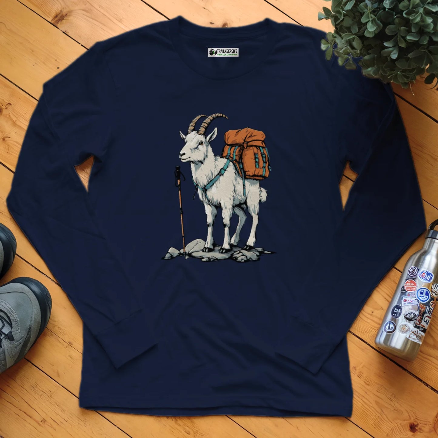 Mountain Goat Backpacker Long Sleeve T-Shirt