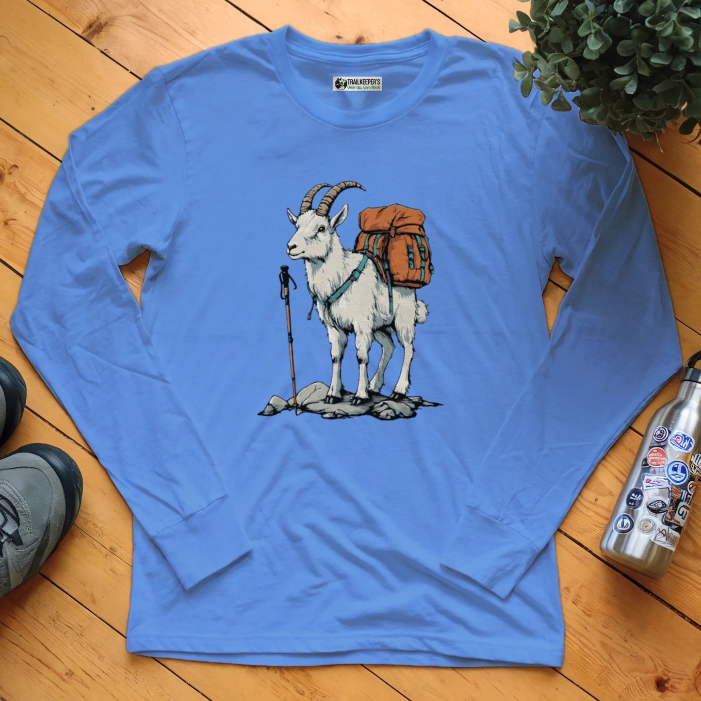 Mountain Goat Backpacker Long Sleeve T-Shirt